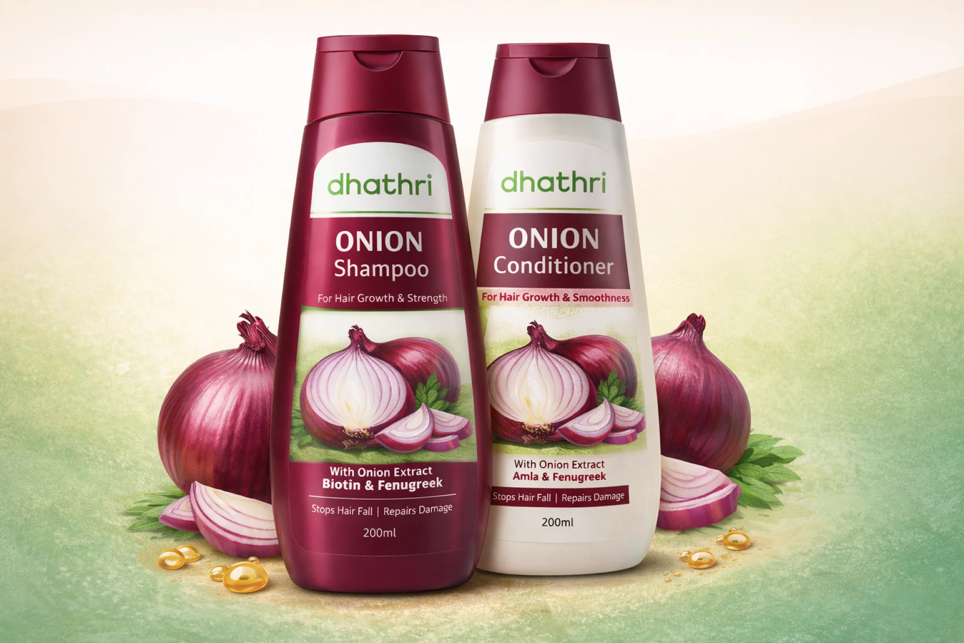 Onion Shampoo and Conditioner: The Perfect Duo for Hair Fall Control