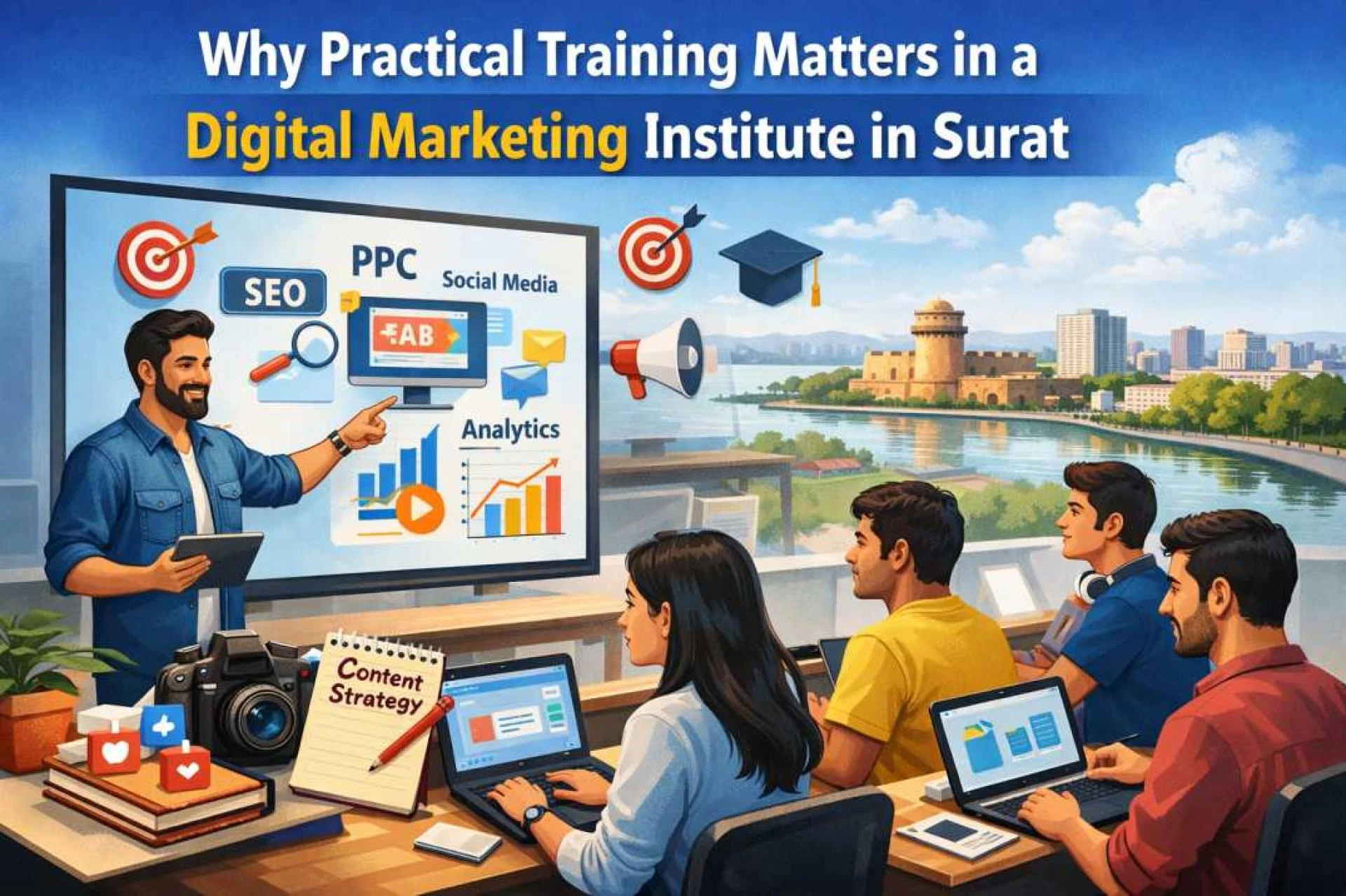 Why Practical Training Matters in a Digital Marketing Institute in Surat