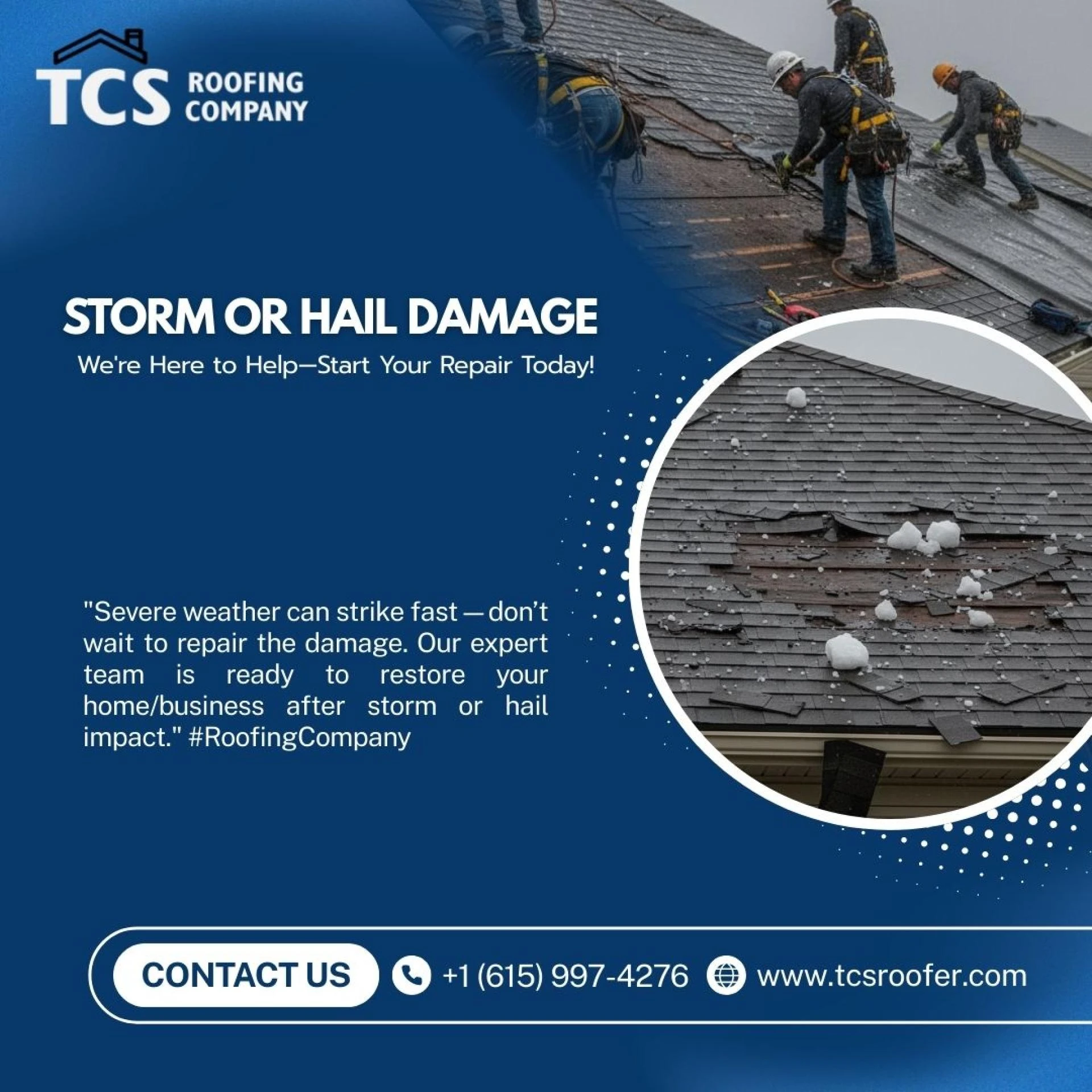 What To Do After Hail Damages Your Roof