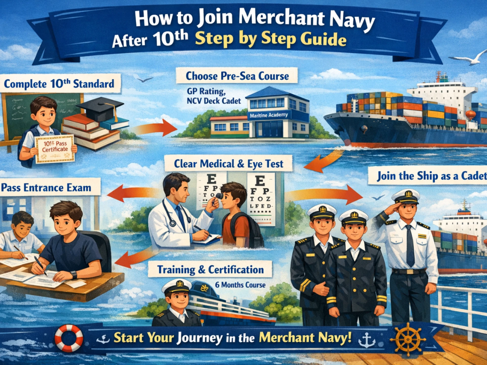 How to Join Merchant Navy After 10th Step by Step Guide