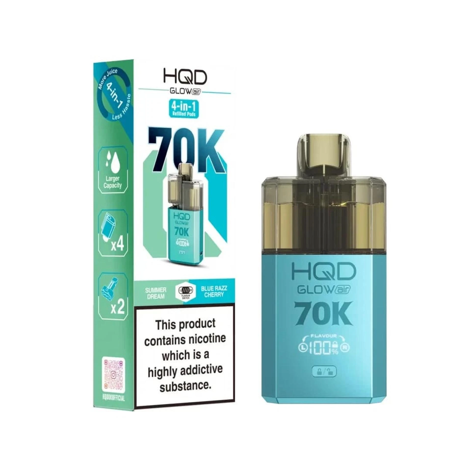 HQD Glow Air 70K Review 2026