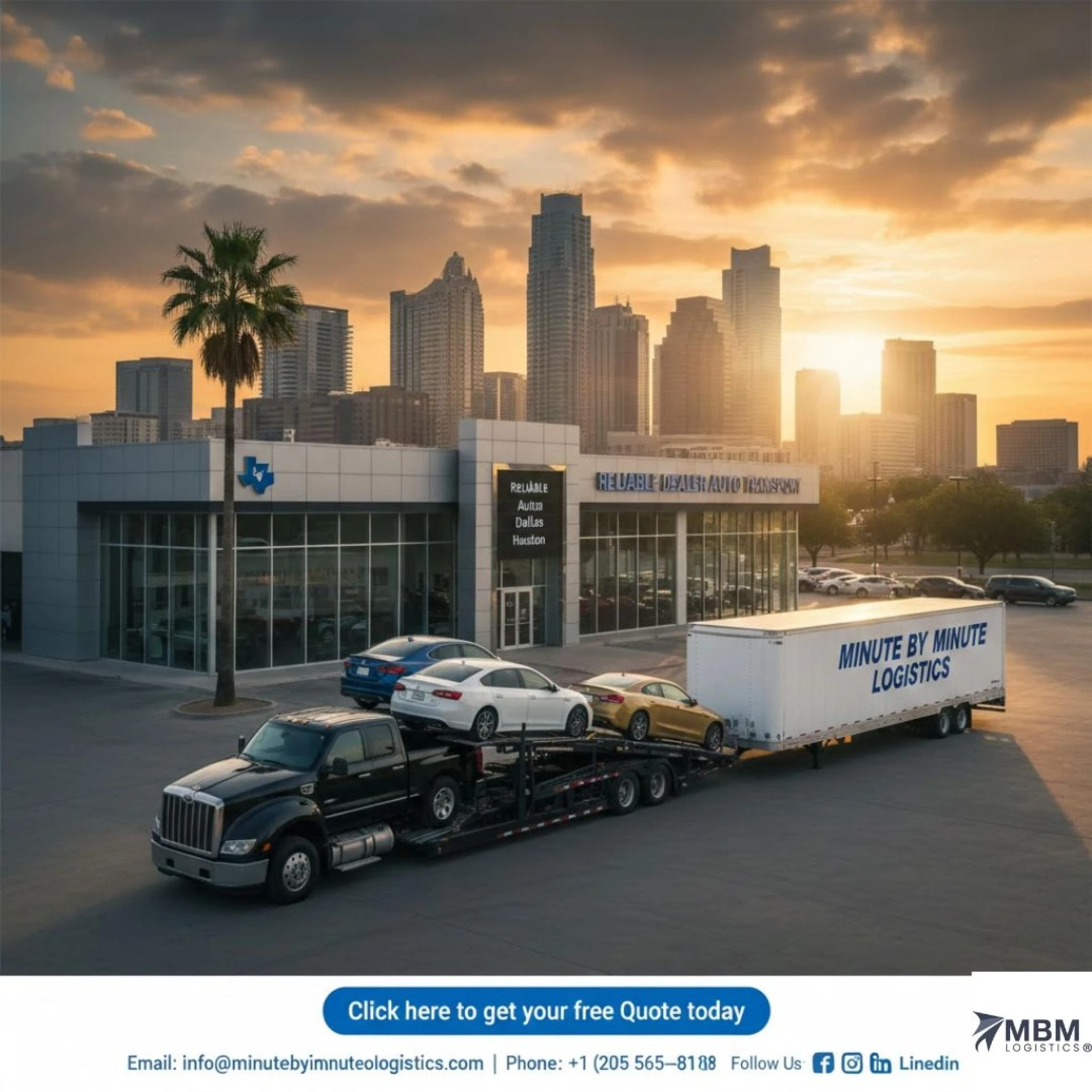 Reliable Dealer Auto Transport in Austin, Dallas, Houston