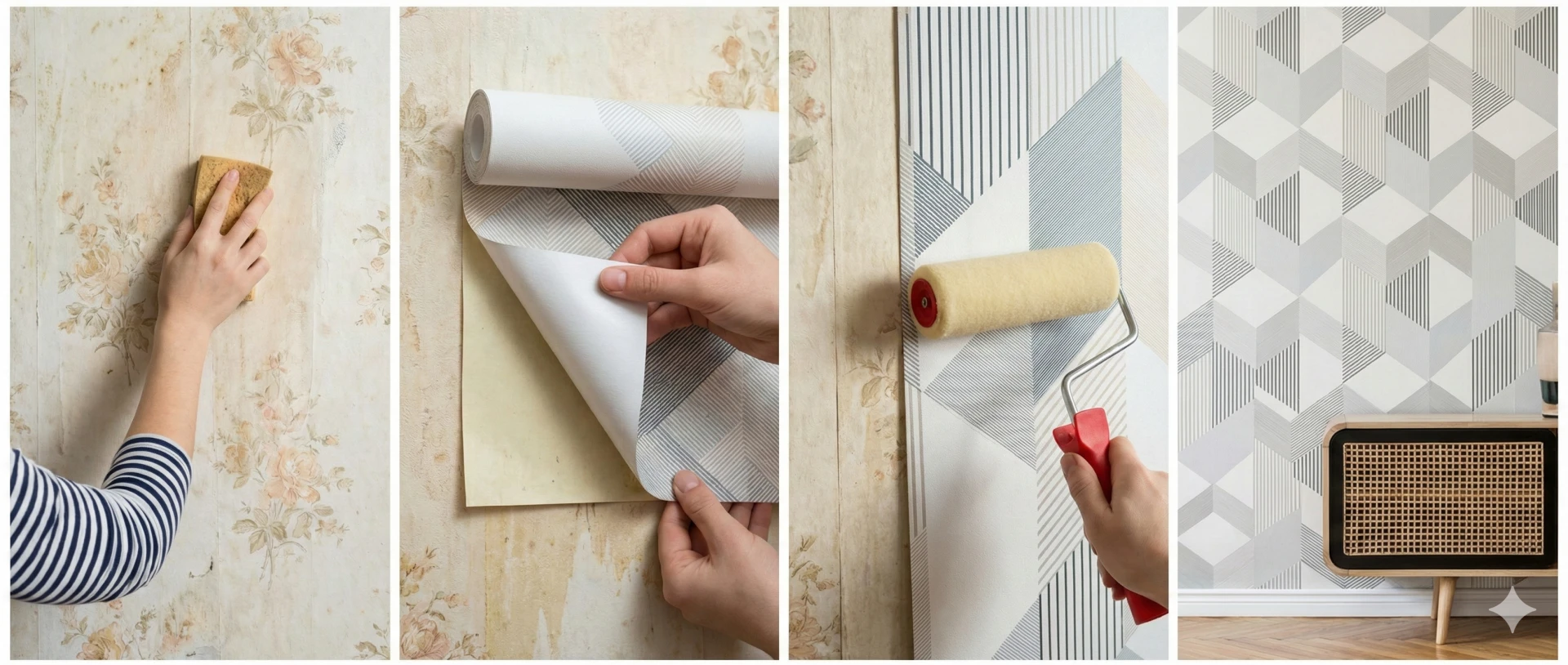 Can you put peel and stick wallpaper over wallpaper