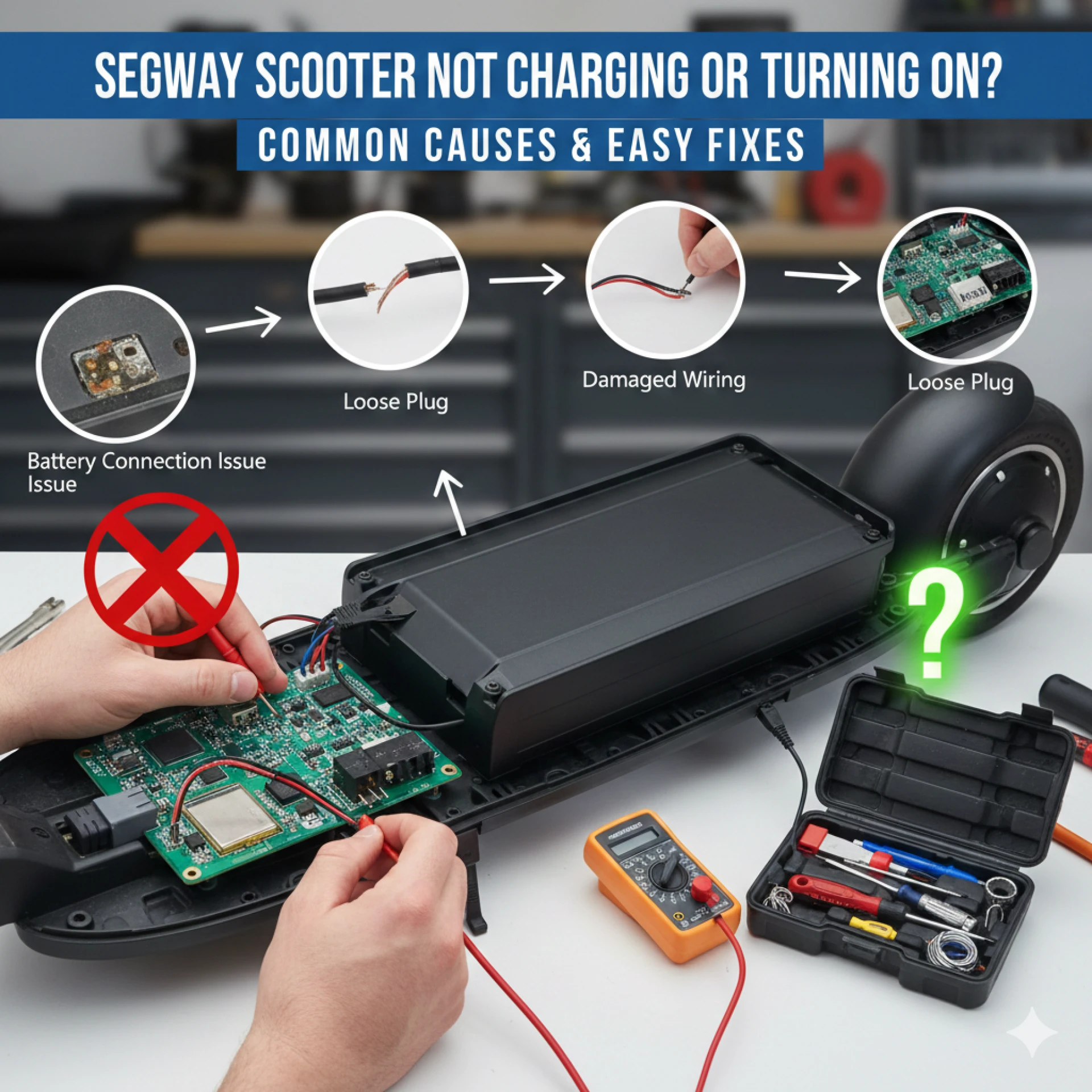 Segway Scooter Not Charging or Turning On? Common Causes & Easy Fixes