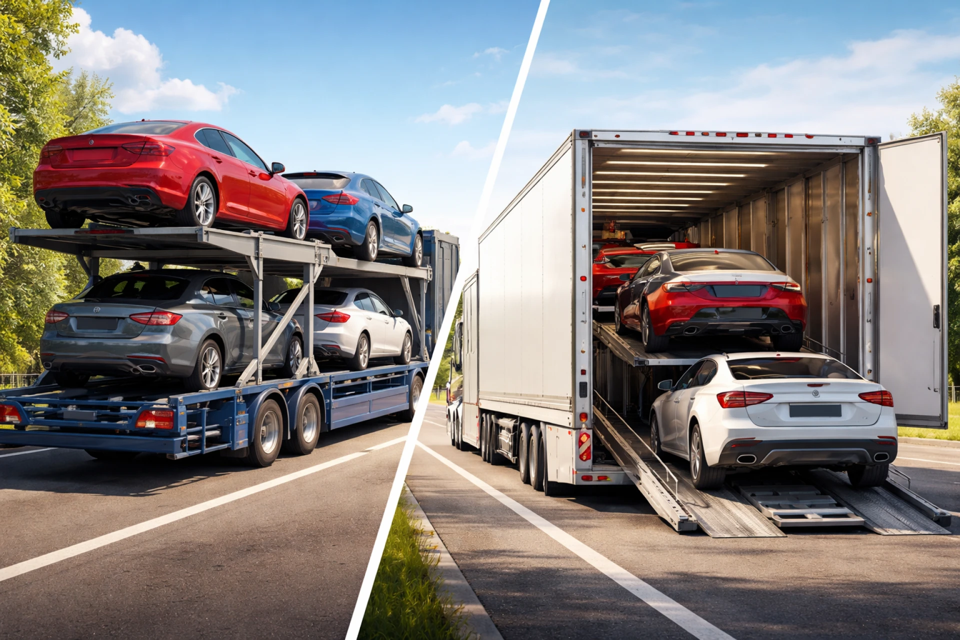 Car Carrier Services: Open vs Enclosed Trailer Differences