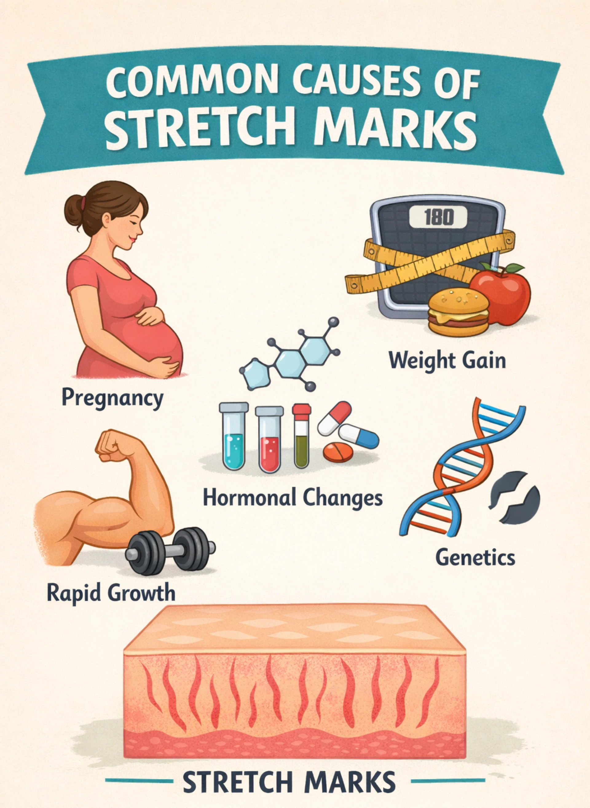 Understanding Stretch Marks: Causes, Prevention, and Treatment Options