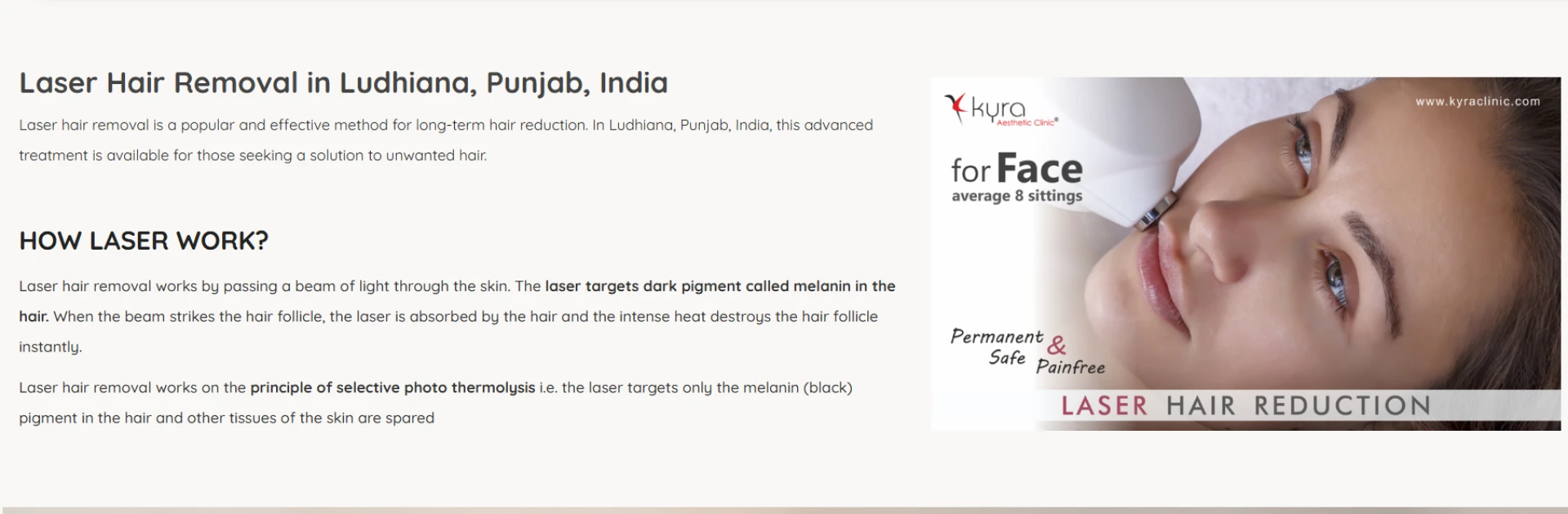 Laser Hair Removal in Ludhiana | Safe & Advanced Care