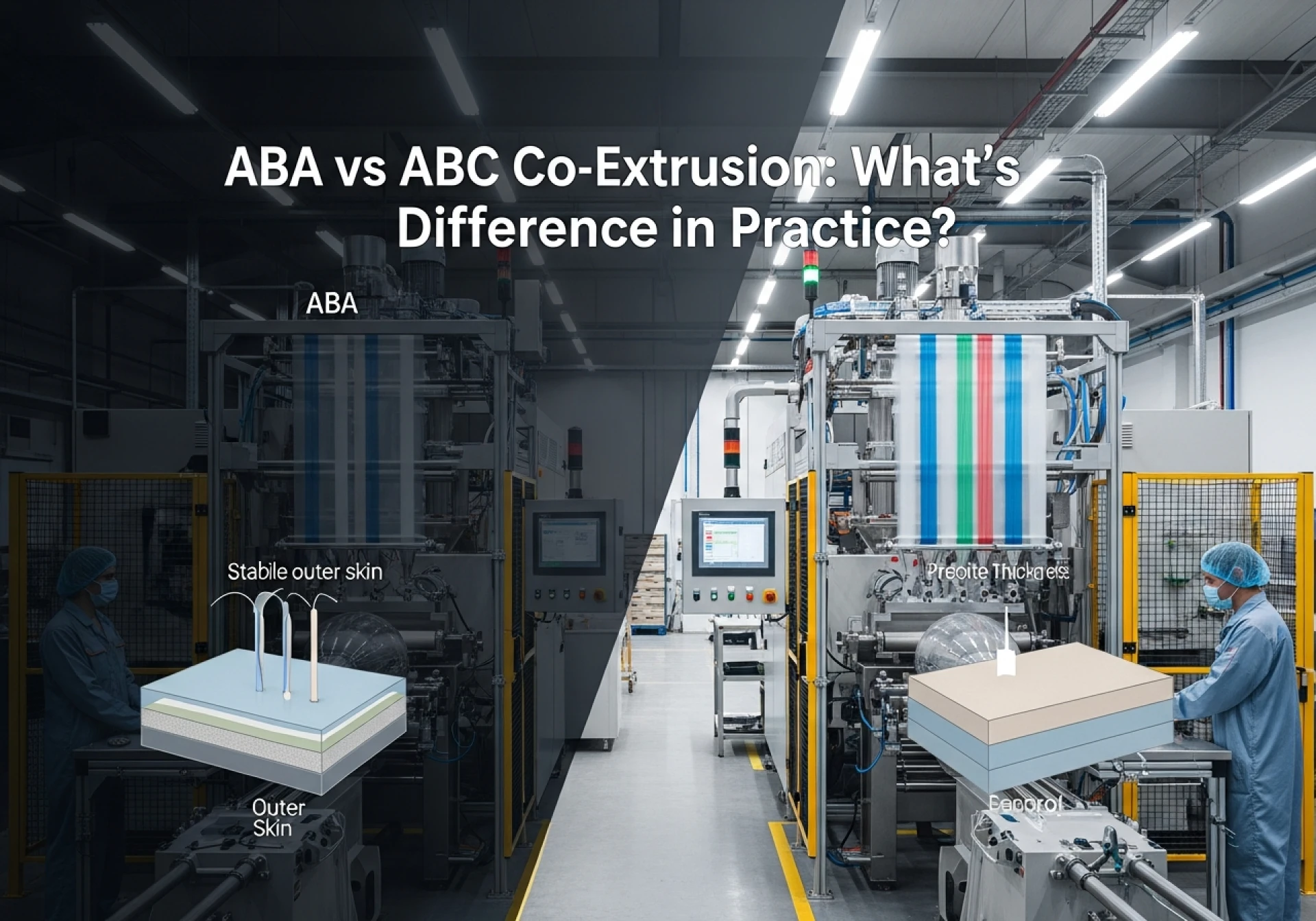 ABA vs ABC Co-Extrusion: What’s the Difference in Practice?