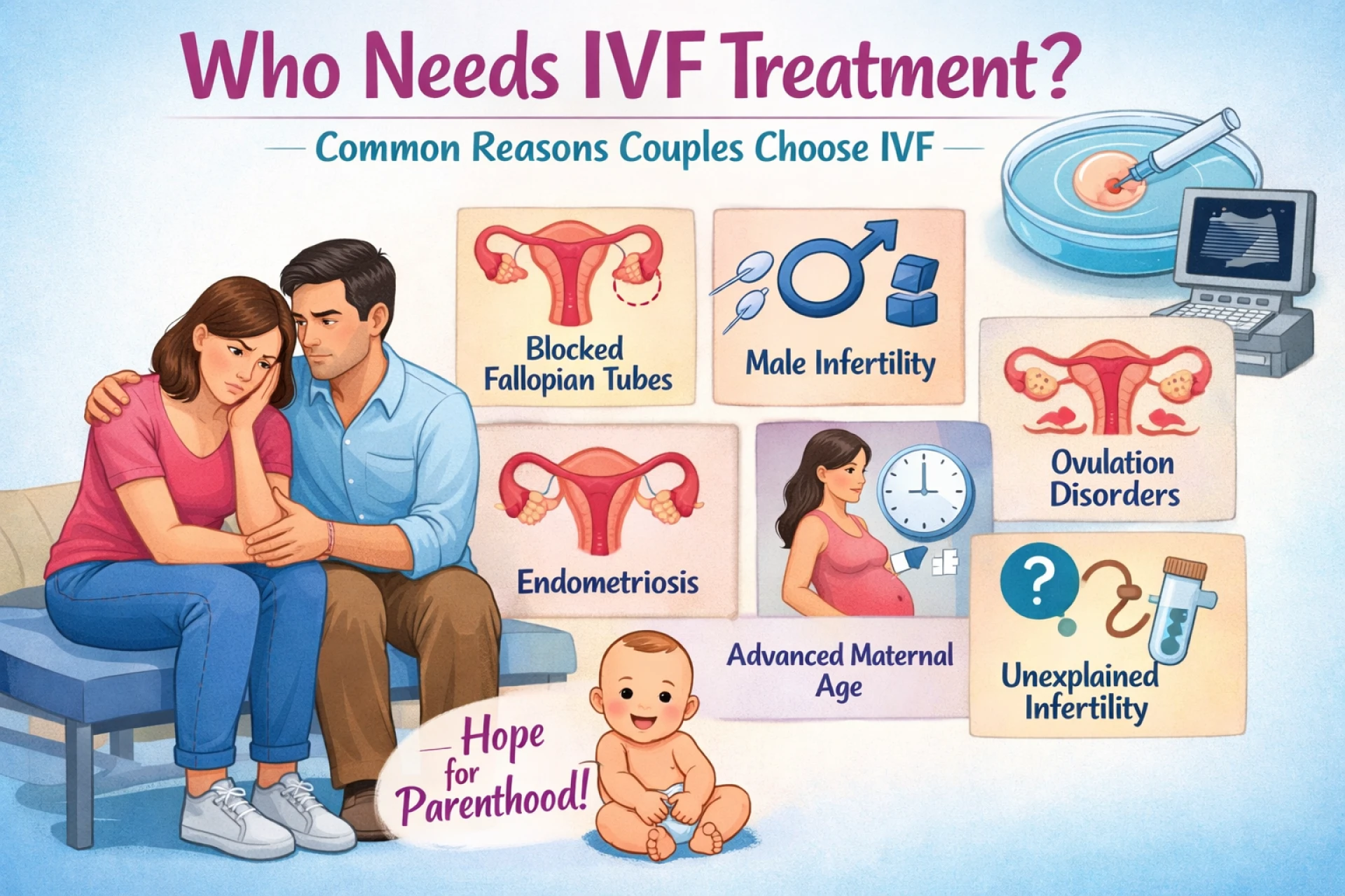 Who Needs IVF Treatment? Common Reasons Couples Choose IVF