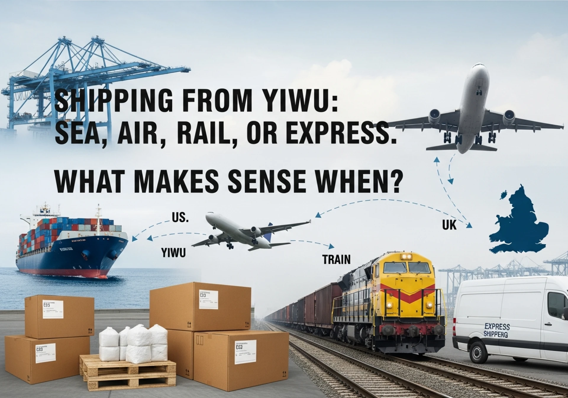 Shipping from Yiwu: Sea, Air, Rail, or Express. What Makes Sense When?