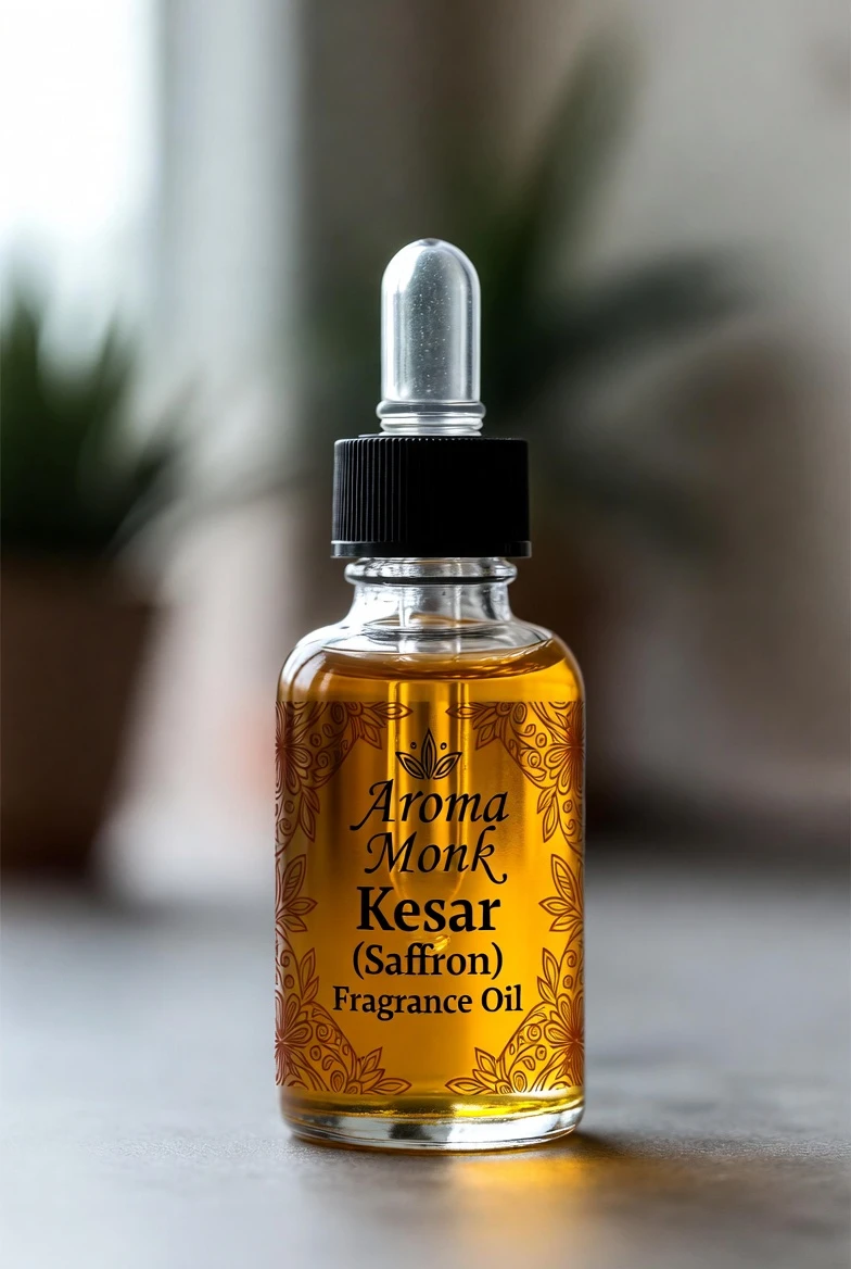 Discover the Luxurious Essence of Kesar (Saffron) Fragrance Oil from Aroma Monk