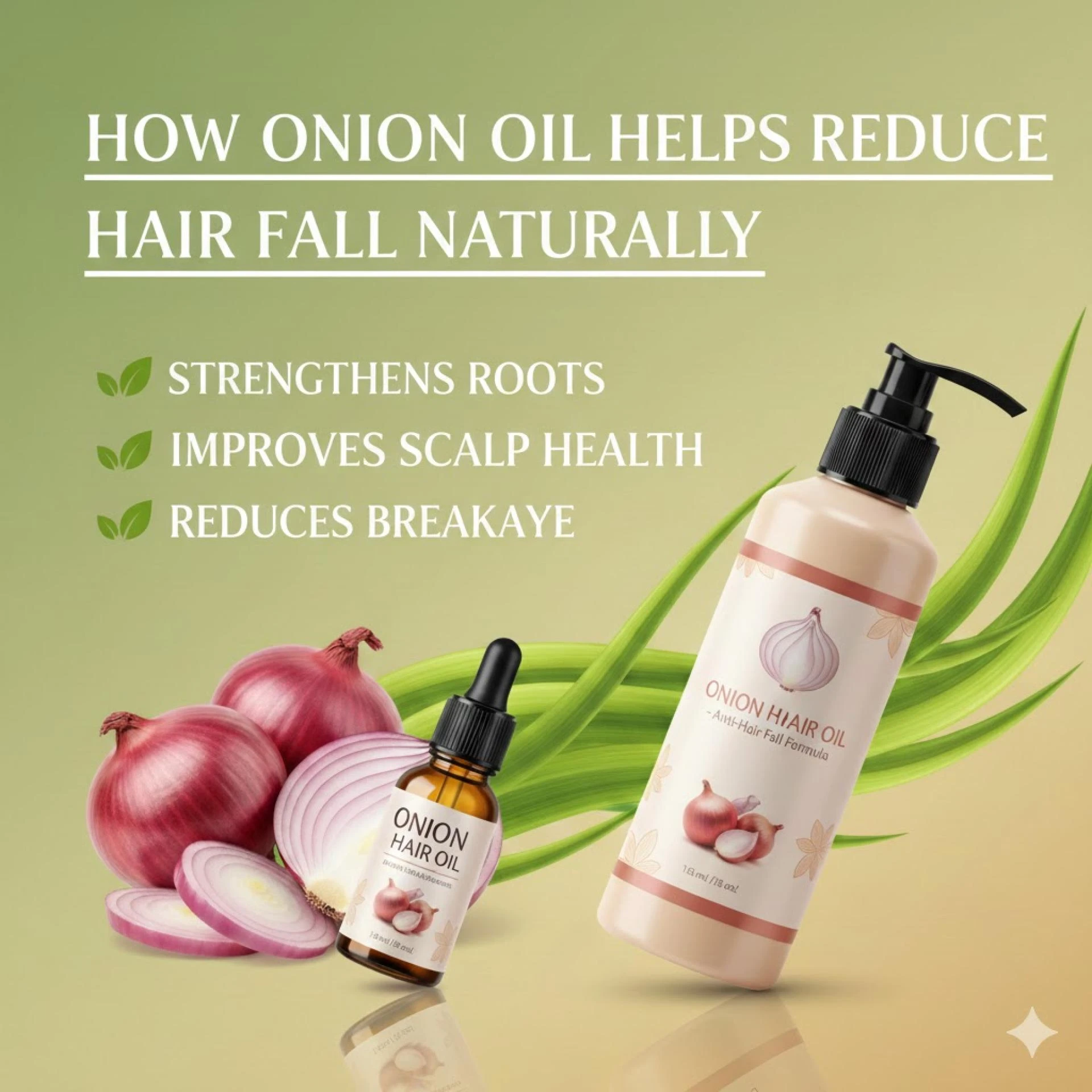 How Onion Oil Helps Reduce Hair Fall Naturally