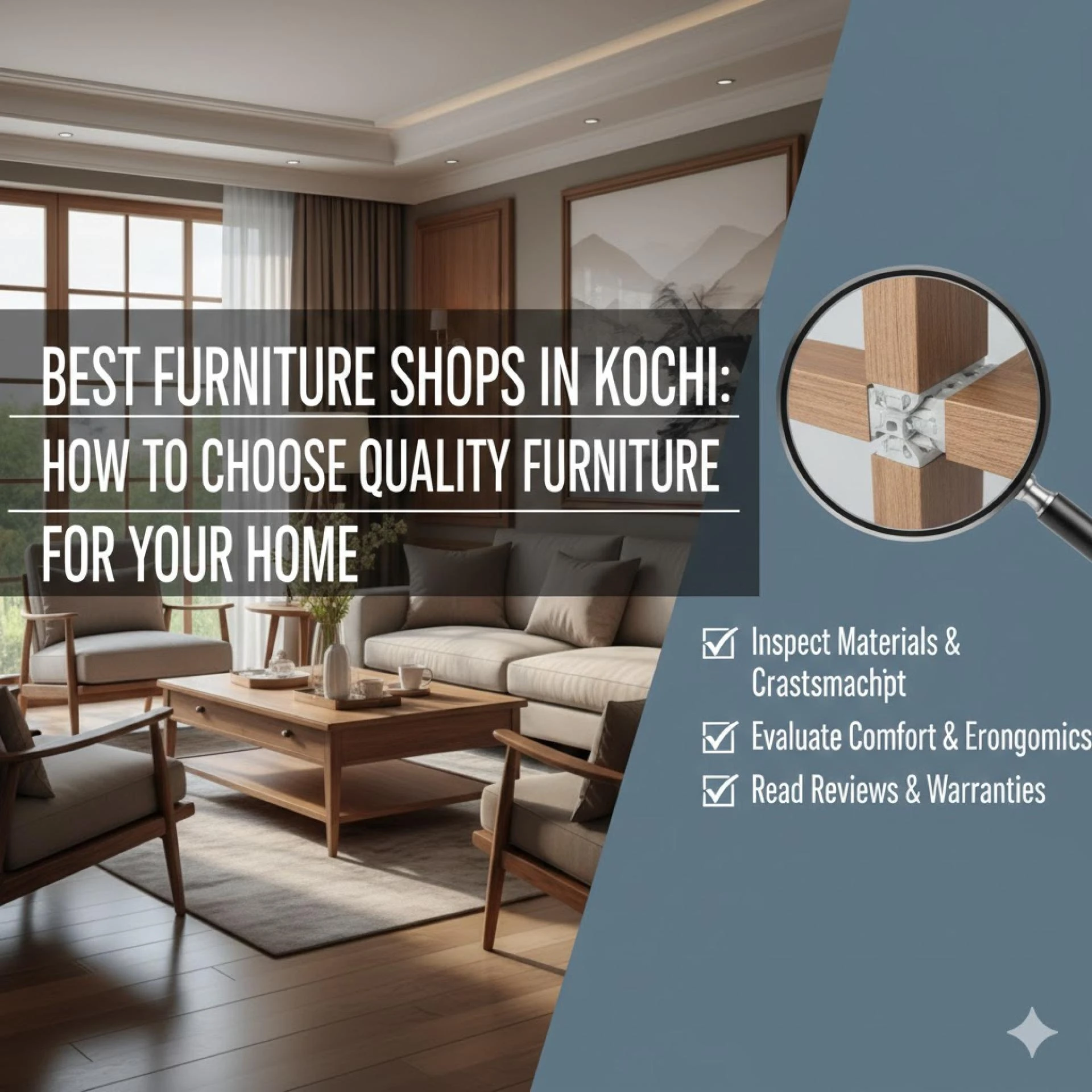 Best Furniture Shops in Kochi: How to Choose Quality Furniture for Your Home