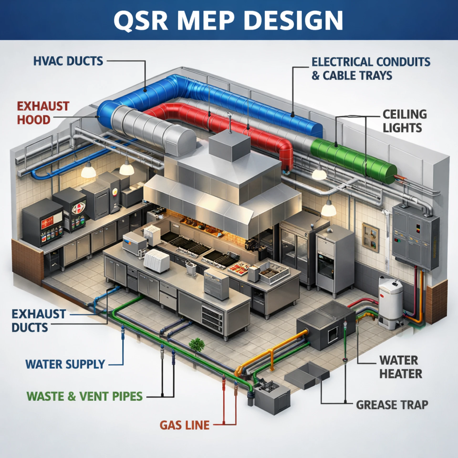 QSR MEP Design Services in New York: What Restaurant Designers and Franchises Need to Know