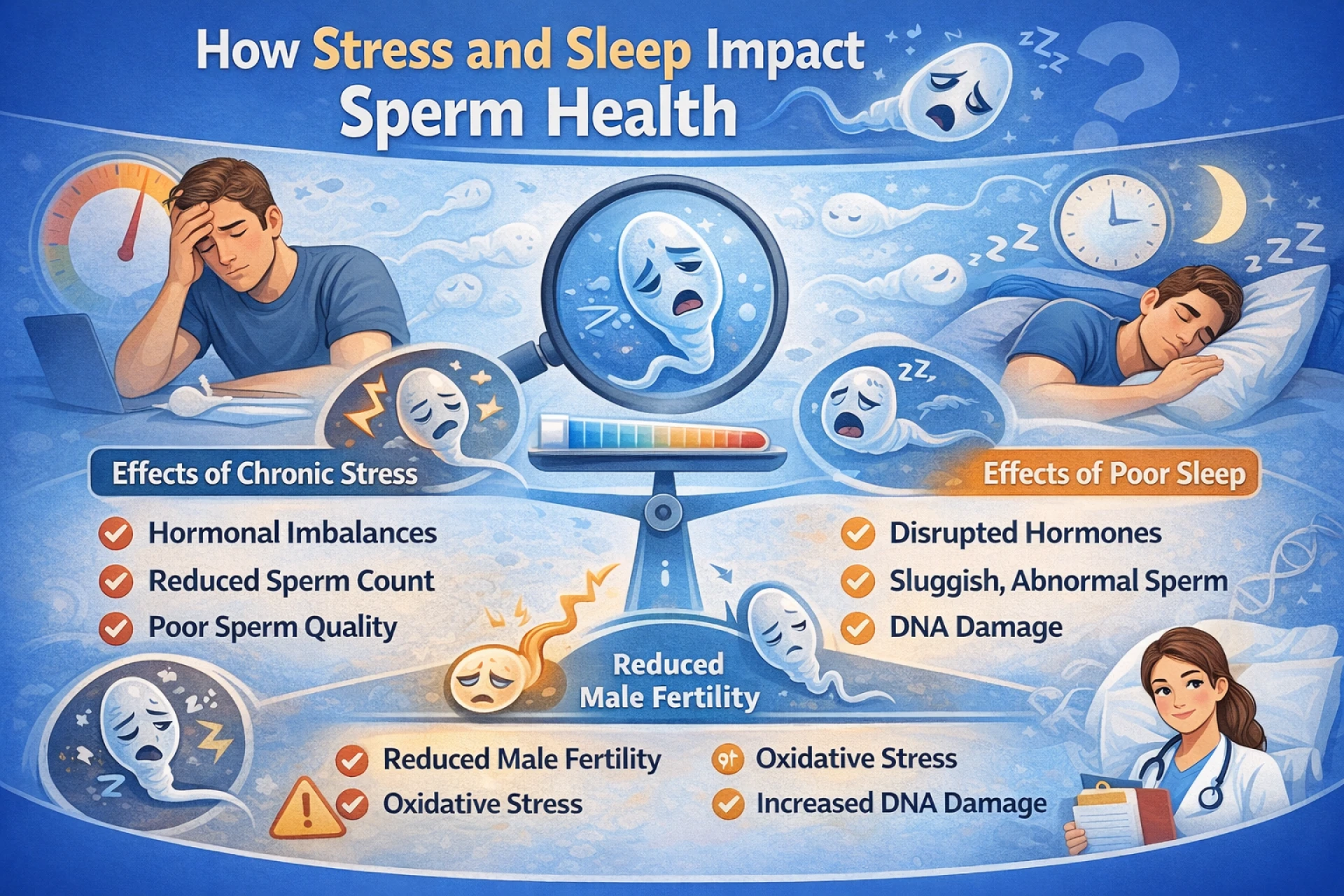 How Stress and Sleep Impact Sperm Health