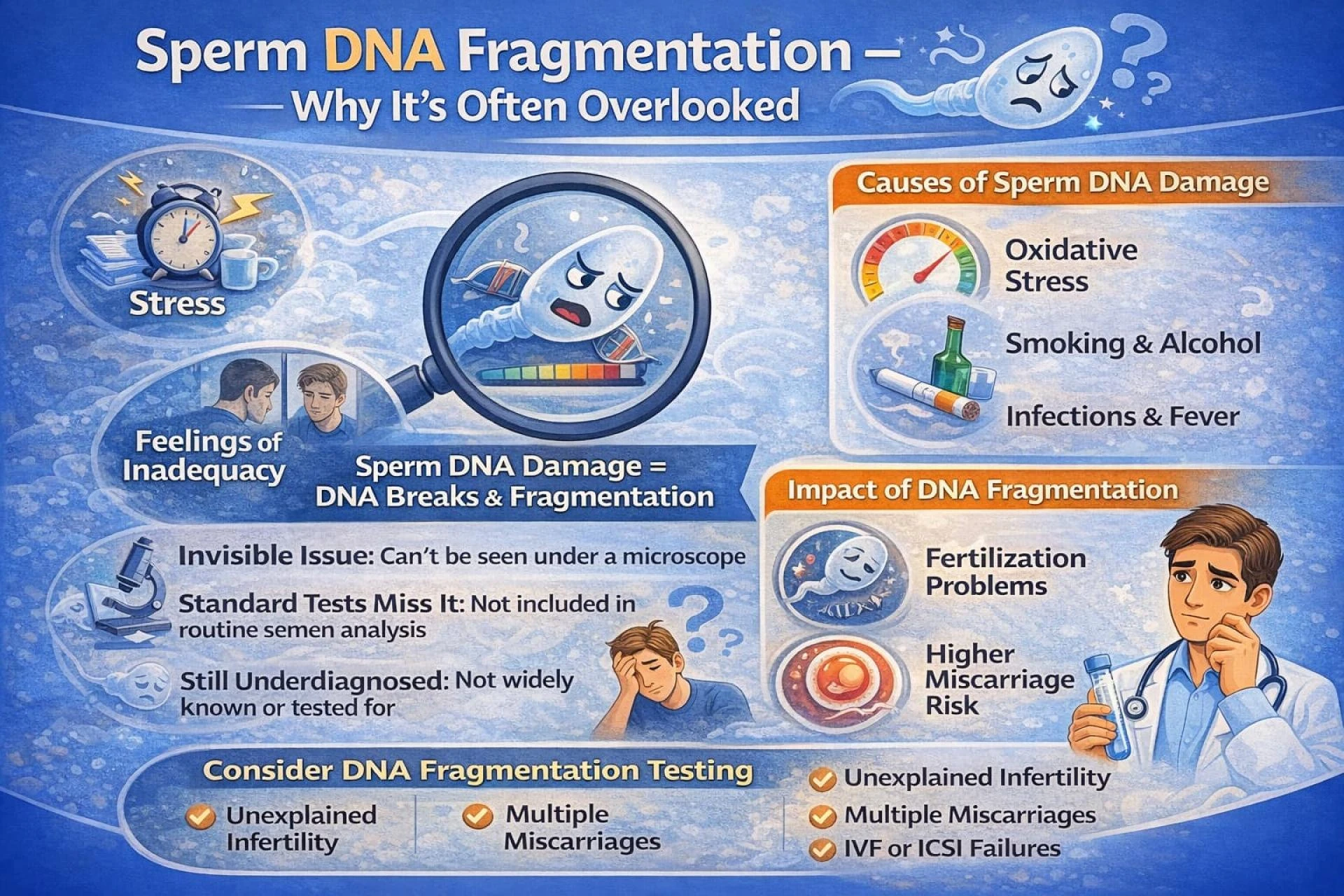 Sperm DNA Fragmentation – Why It’s Often Overlooked
