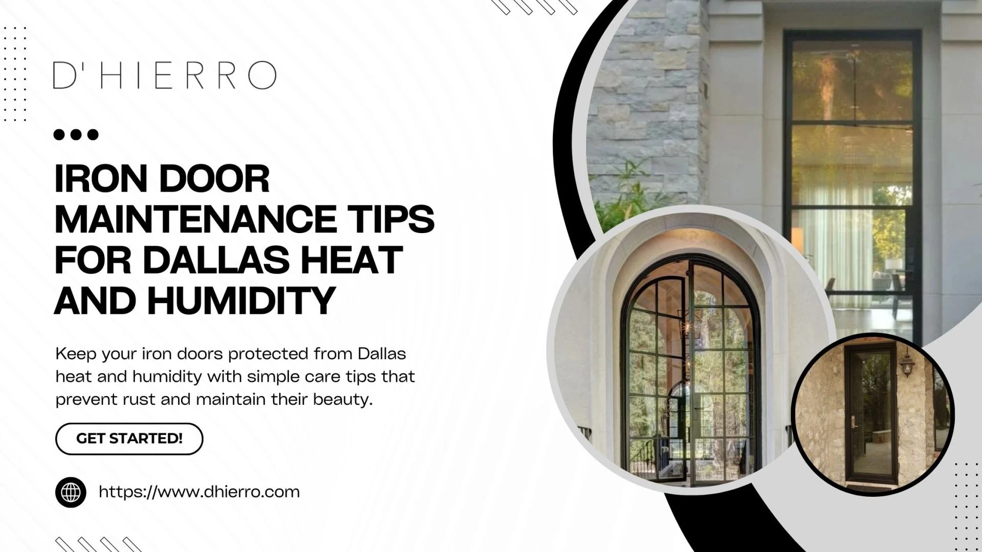 Iron Door Maintenance Tips for Dallas Heat and Humidity