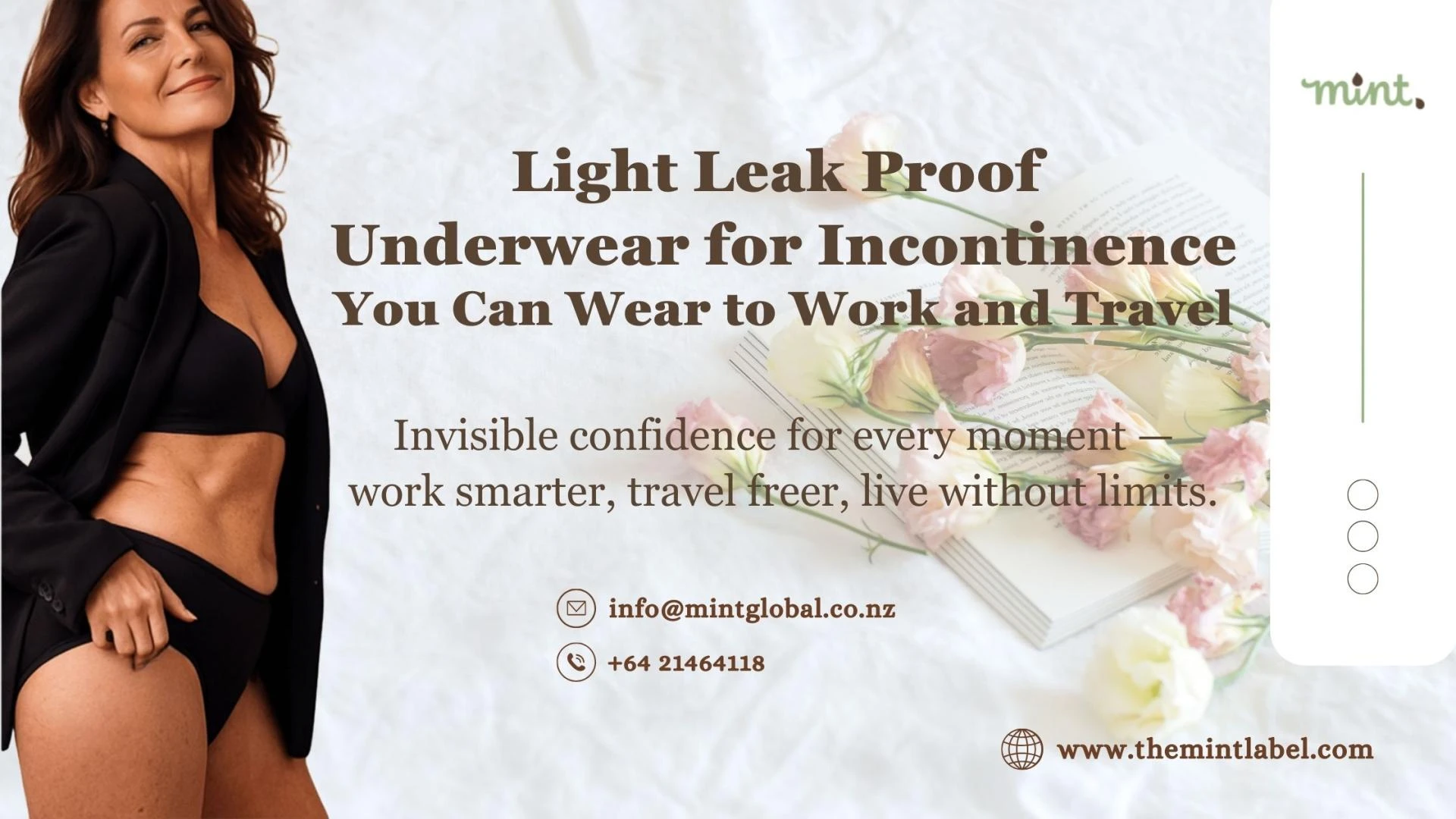 Light Leak Proof Underwear for Incontinence You Can Wear to Work and Travel