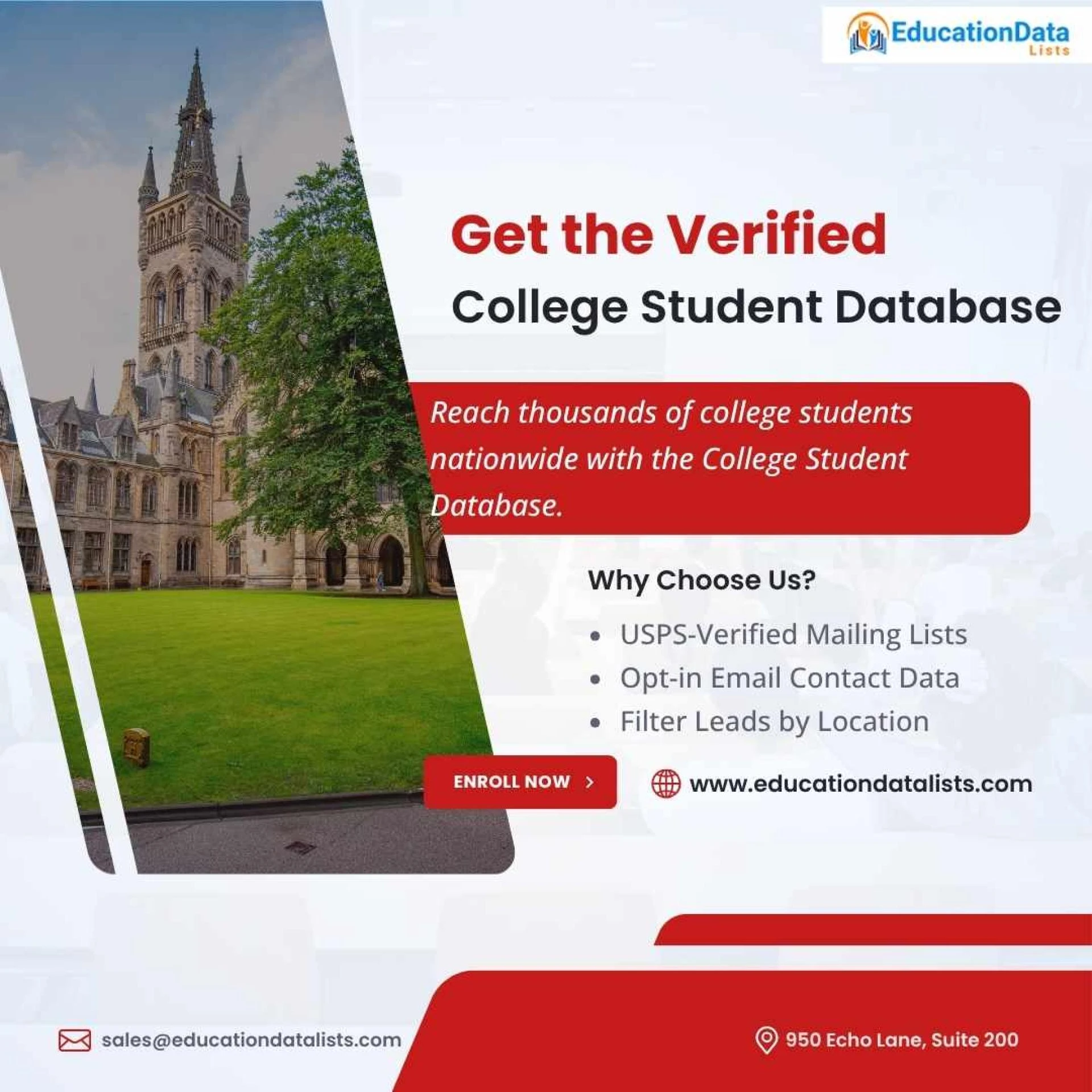 Why Accurate College Student Email Lists Matter for Marketers