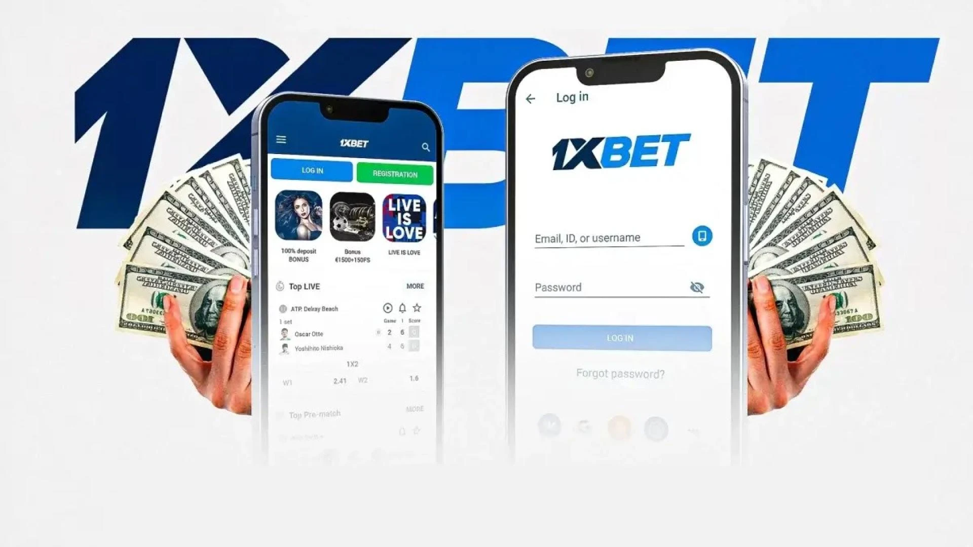 Personalização de conta no 1xBet app