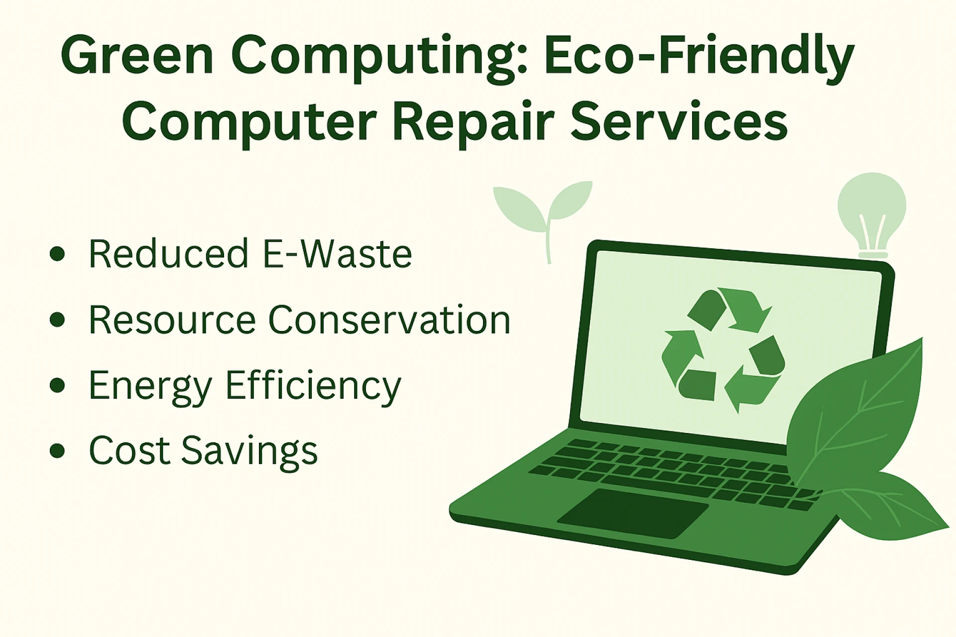 Green Computing: Eco-Friendly Computer Repair Services