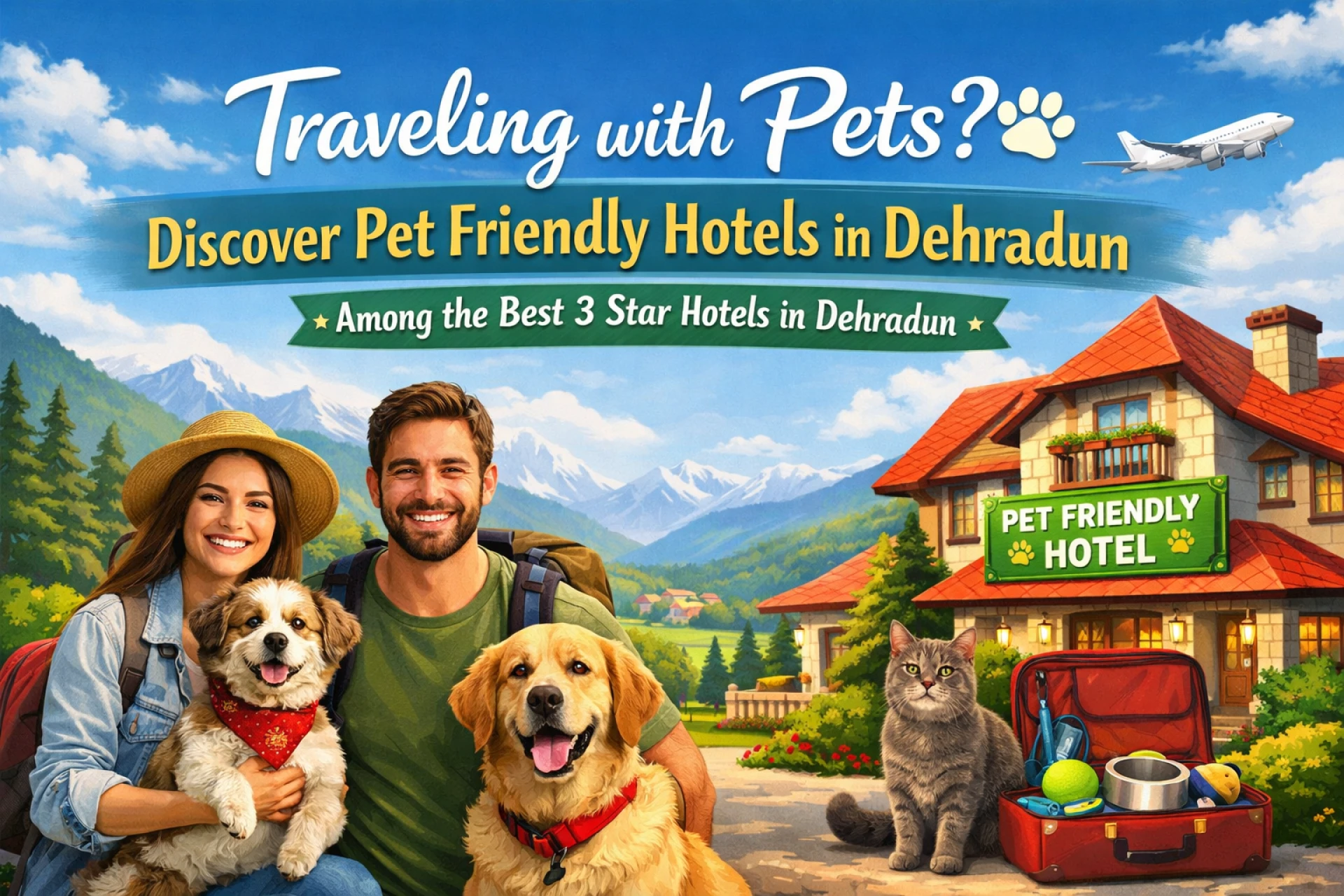 Traveling with Pets? Discover Pet Friendly Hotels in Dehradun Among the Best 3 Star Hotels in Dehrad