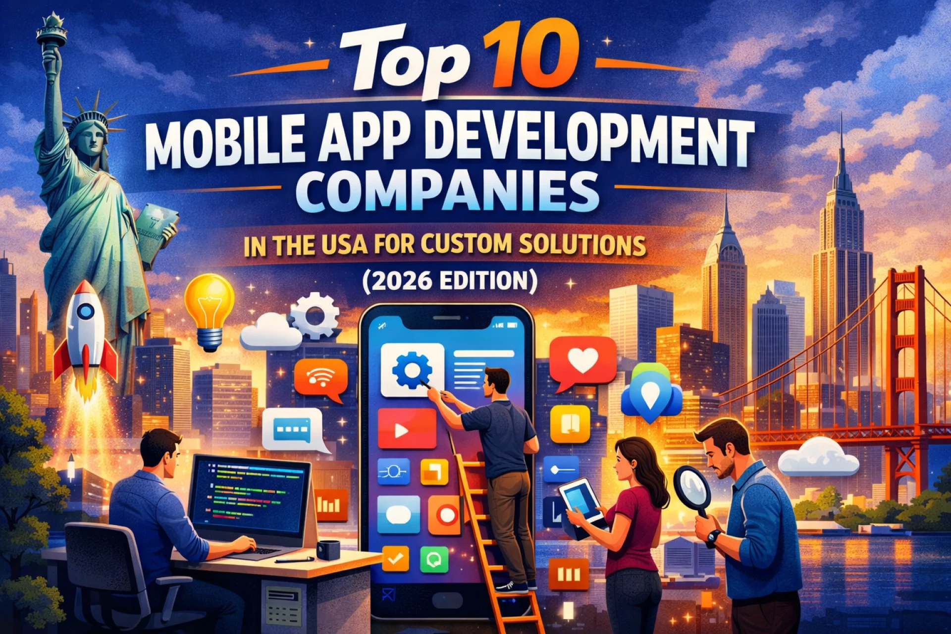 Top 10 Mobile App Development Companies in the USA for Custom Solutions (2026 Edition)