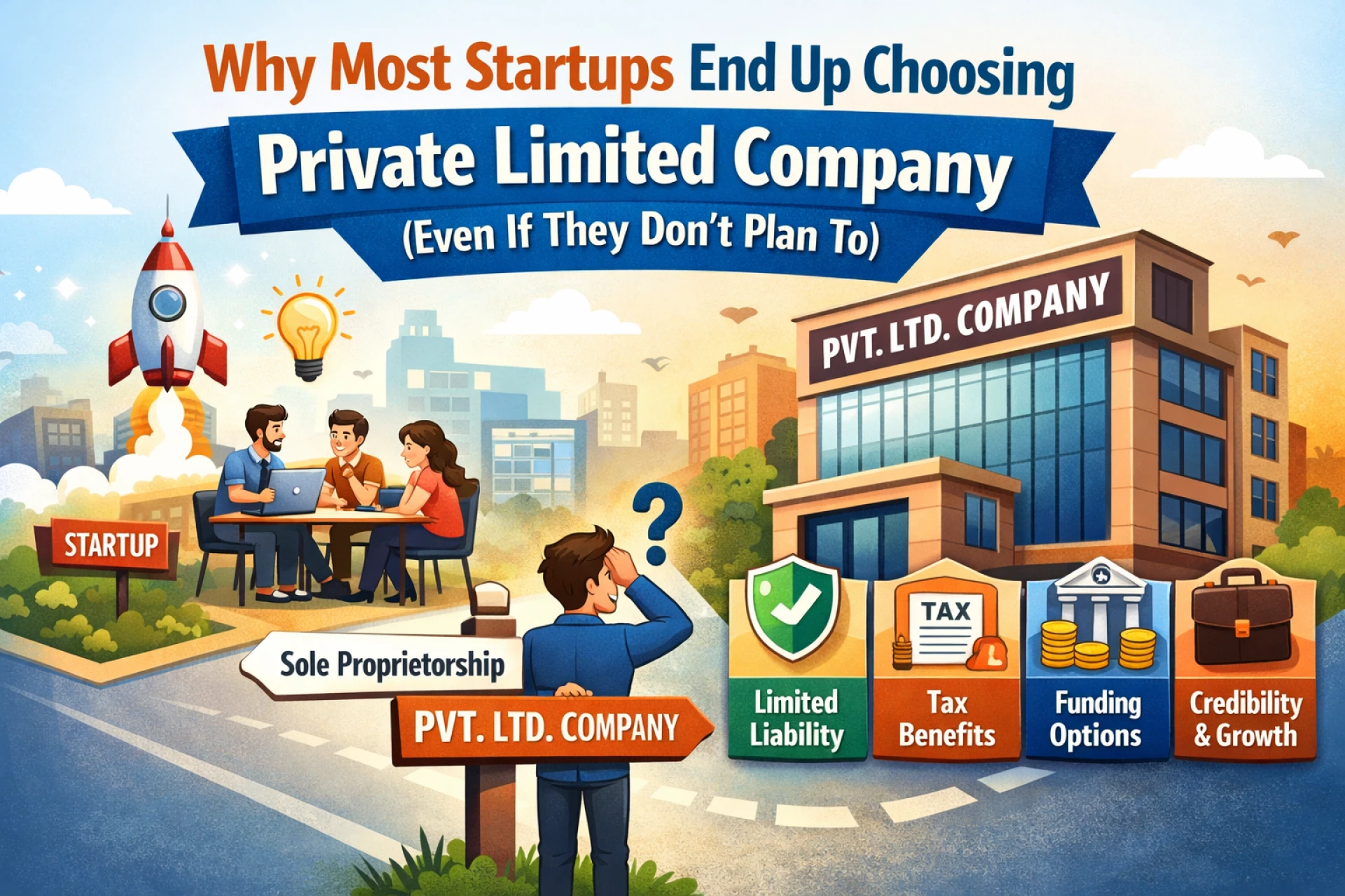 Why Most Startups End Up Choosing Private Limited Company (Even If They Don’t Plan To)
