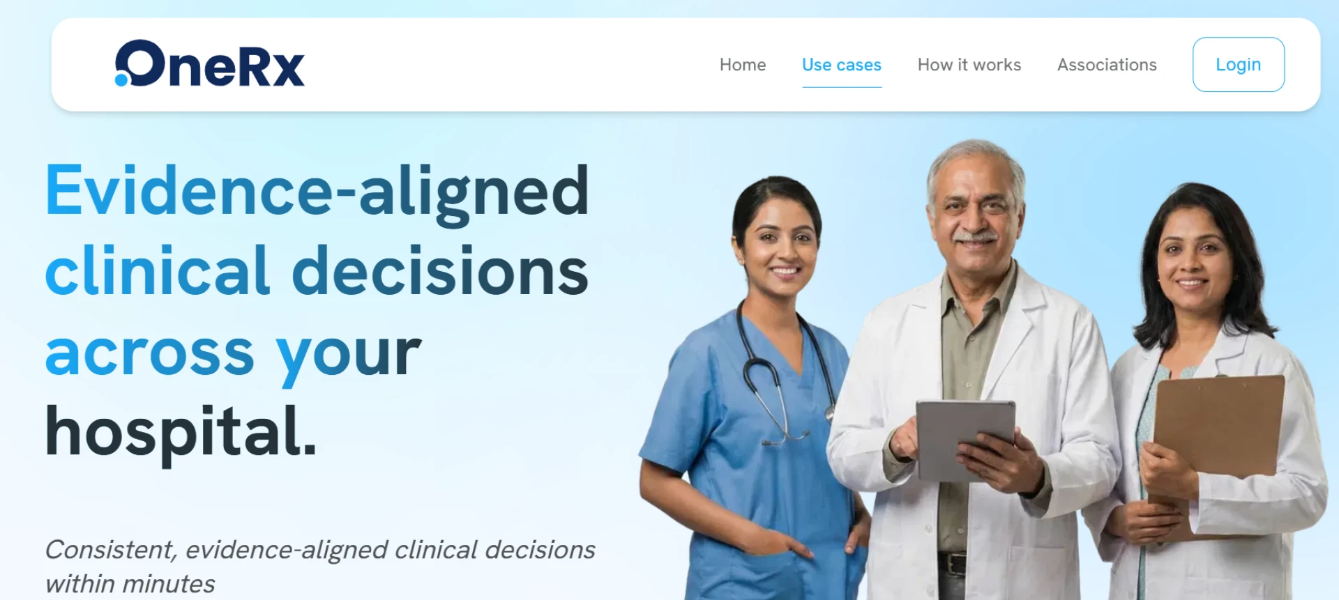 Why Hospitals Need OneRx Evidence-Driven Clinical Decision Support