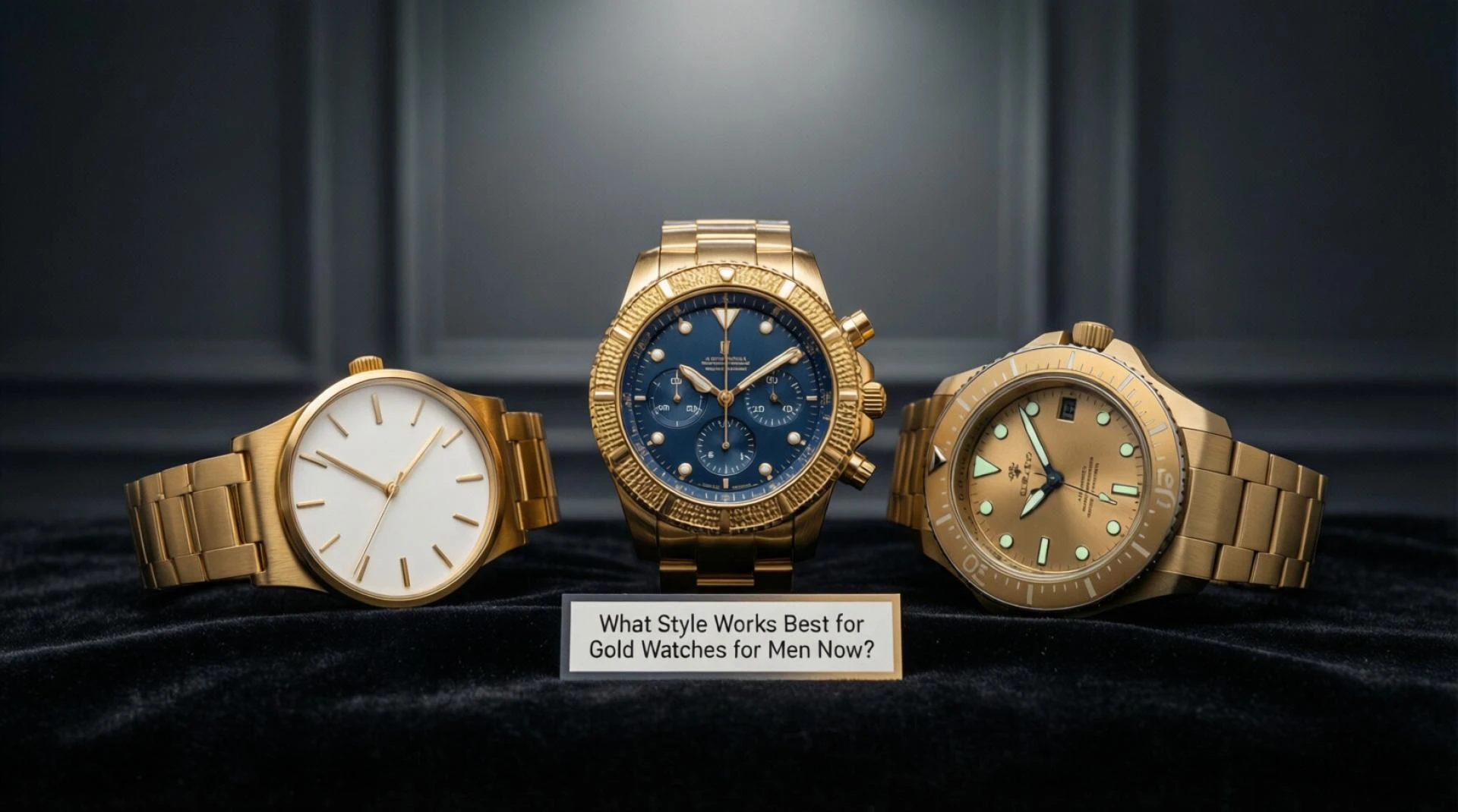 What Style Works Best for Gold Watches for Men Now
