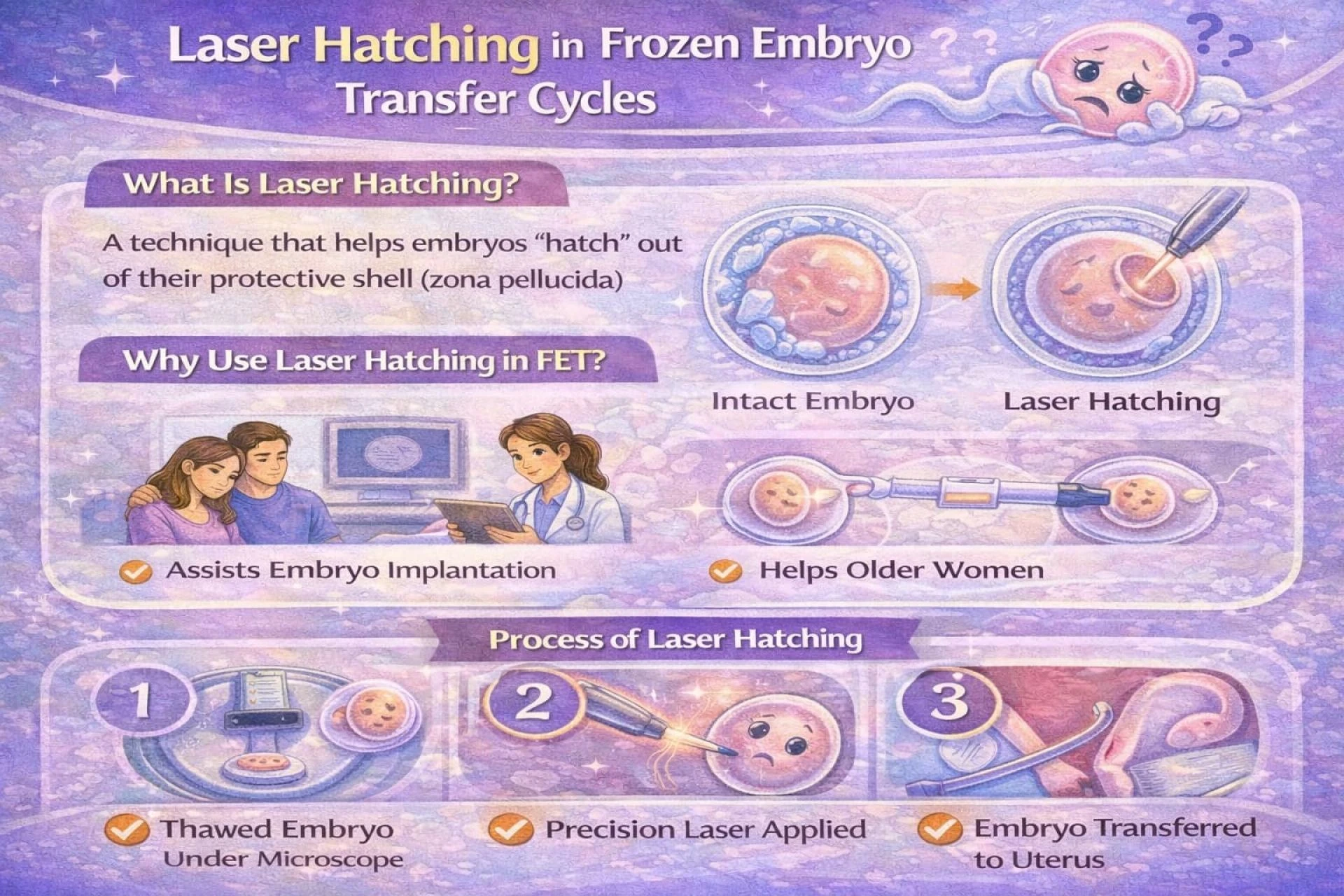 Laser Hatching in Frozen Embryo Transfer Cycles