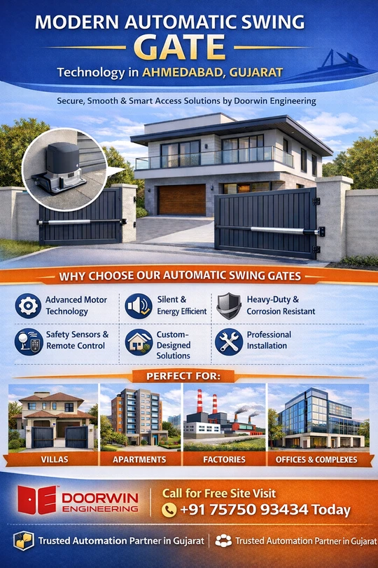 Automatic Swing Gate Solutions in Ahmedabad – Smart, Secure and Modern Access Control