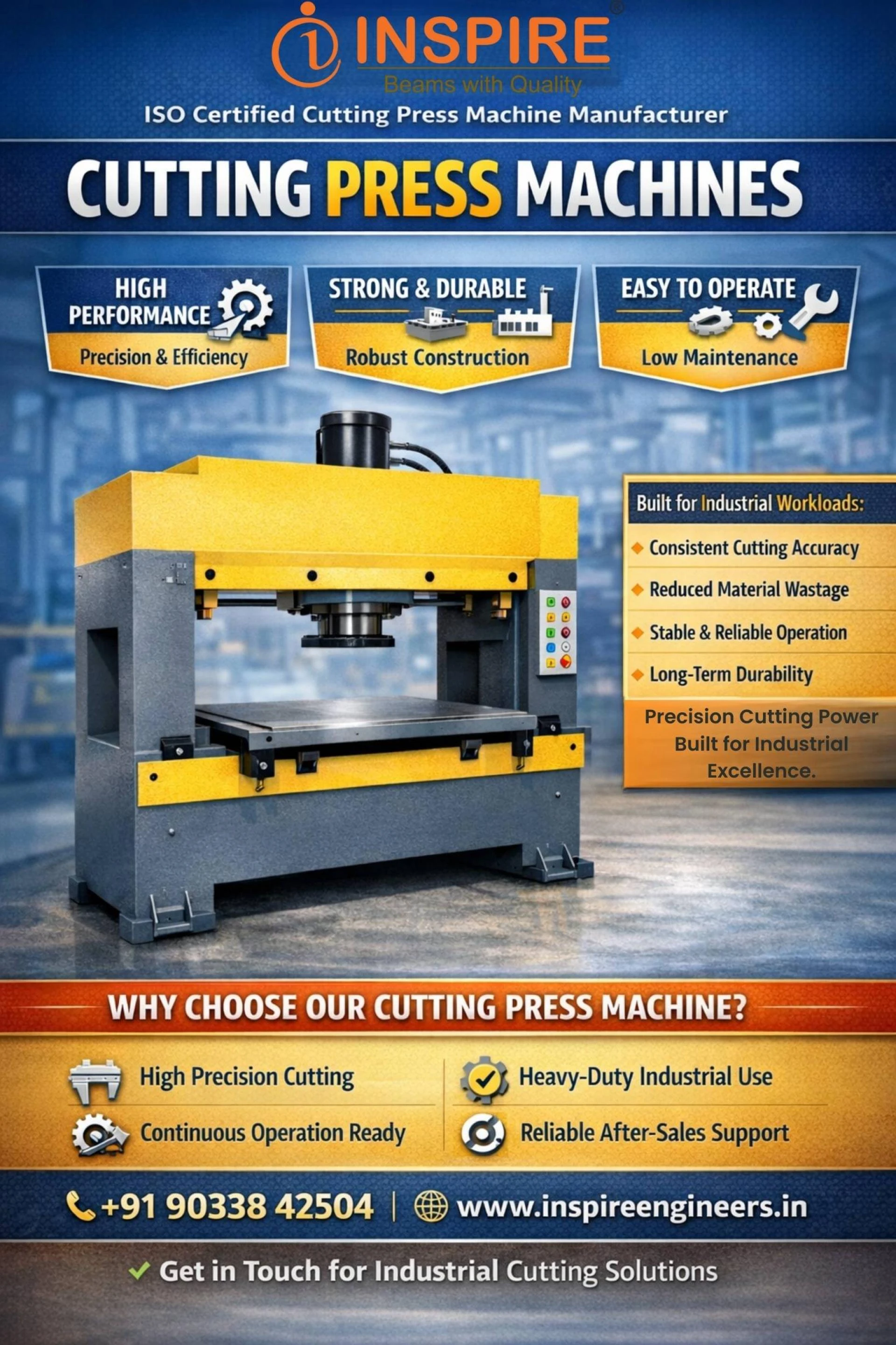 Top Industrial Cutting Press Machine Supplier and Manufacturer in Ahmedabad