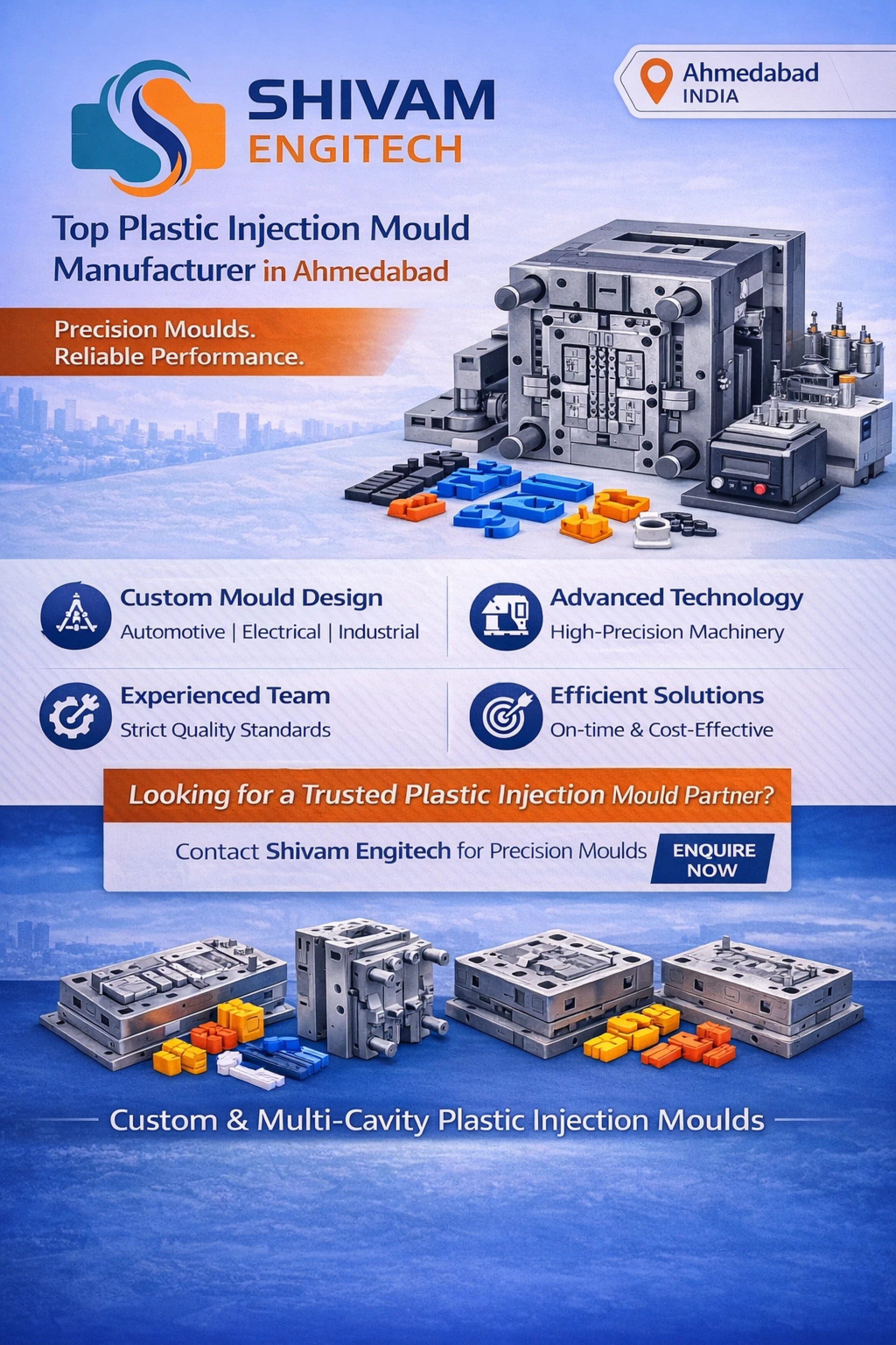 Ahmedabad’s Trusted Plastic Injection Mould Manufacturer for Precision Engineering