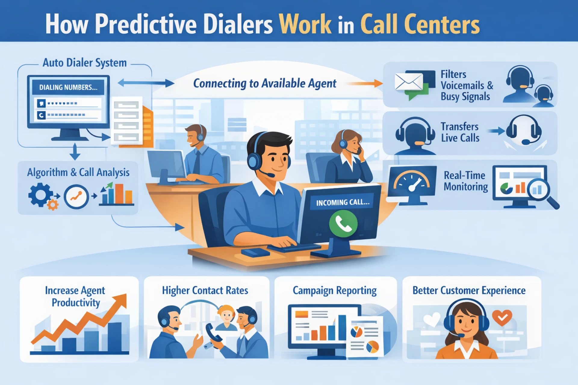 How Predictive Dialers Work in Call Centers
