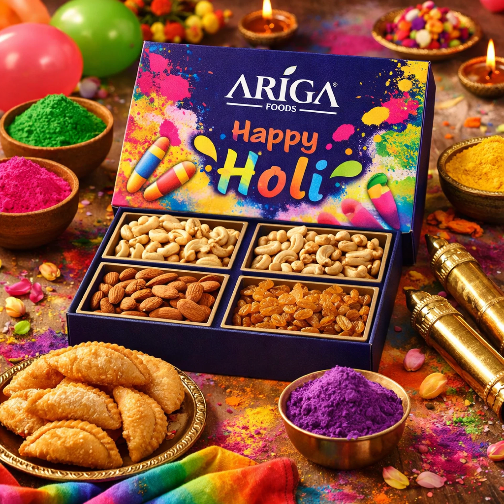 Corporate Holi Gifting Ideas for Employees - Ariga Foods