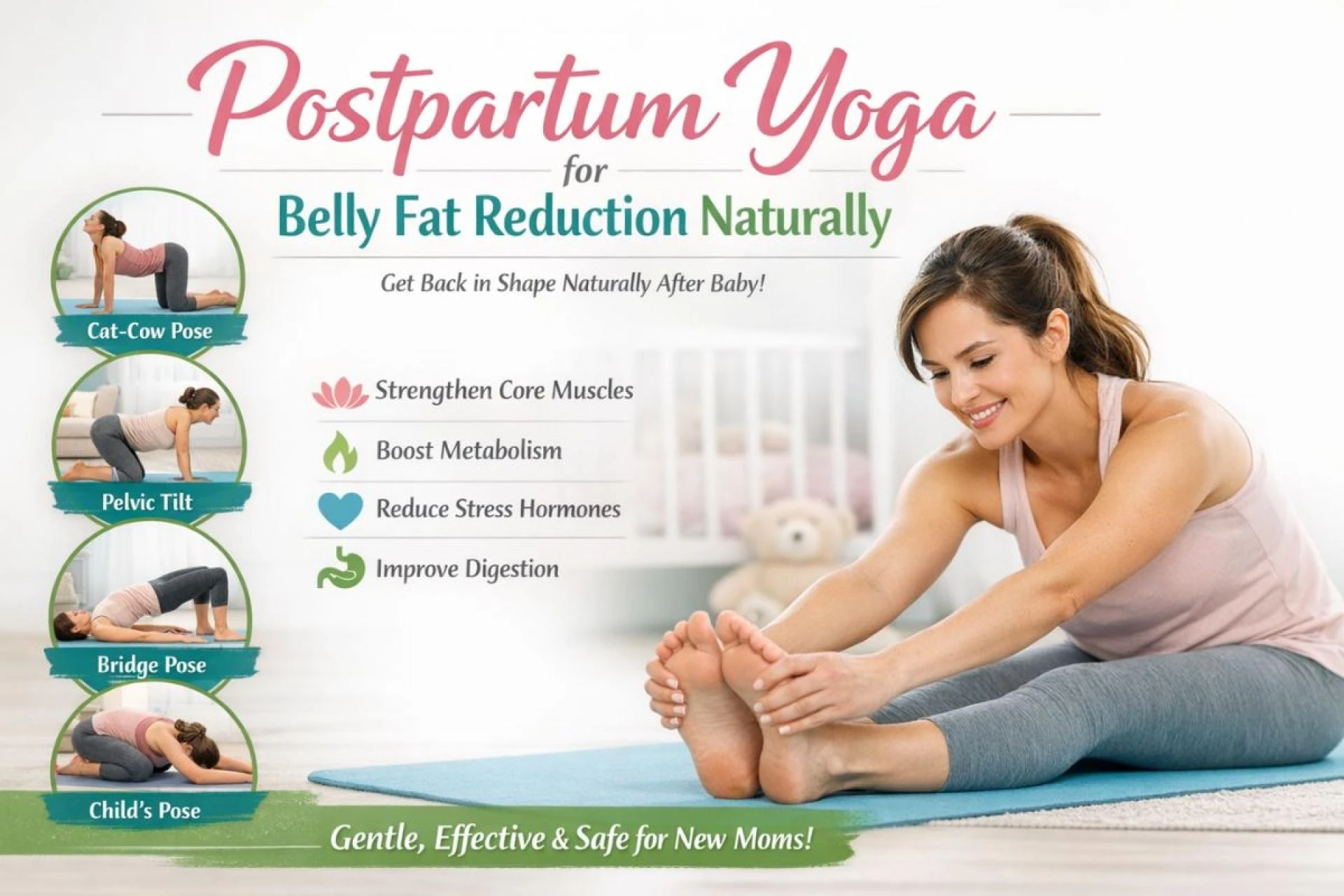 Postpartum Yoga for Belly Fat Reduction Naturally
