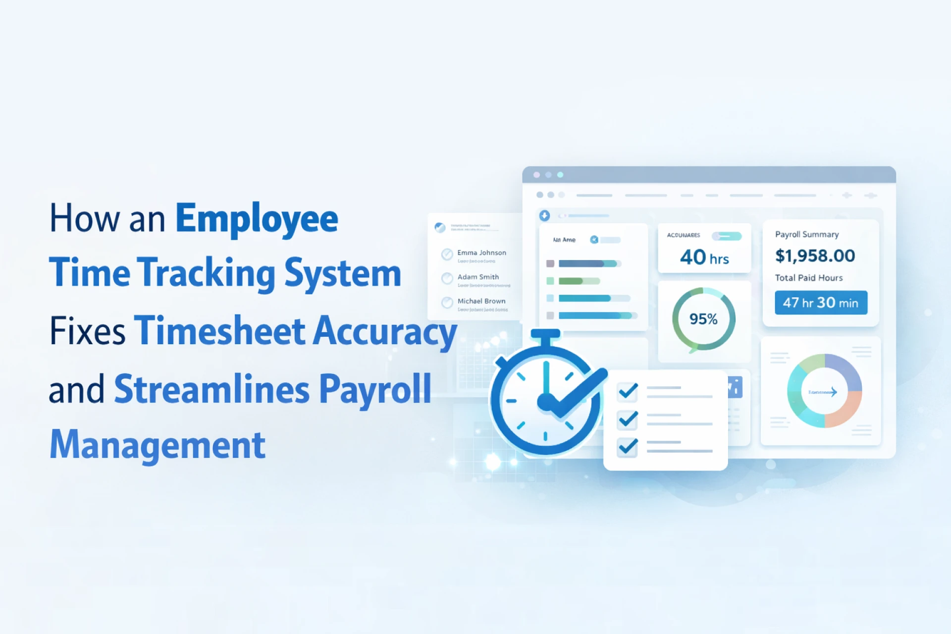 How an Employee Time Tracking System Fixes Timesheet Accuracy and Streamlines Payroll Management