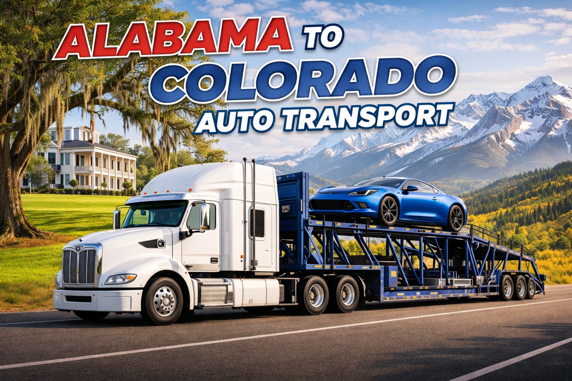 Complete Guide to Alabama to Colorado Auto Transport in 2026