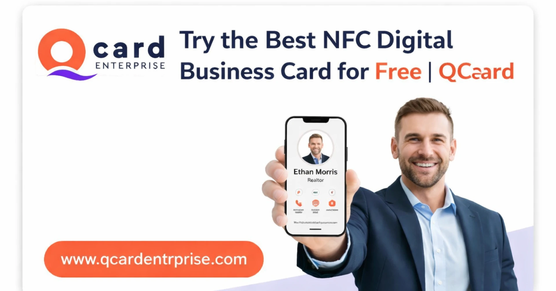 Looking for the Best NFC Digital Business Card? Start Free with QCard