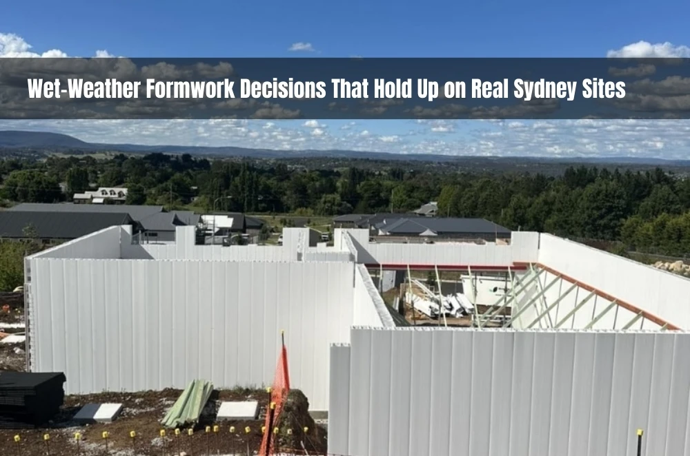 Wet-Weather Formwork Decisions That Hold Up on Real Sydney Sites