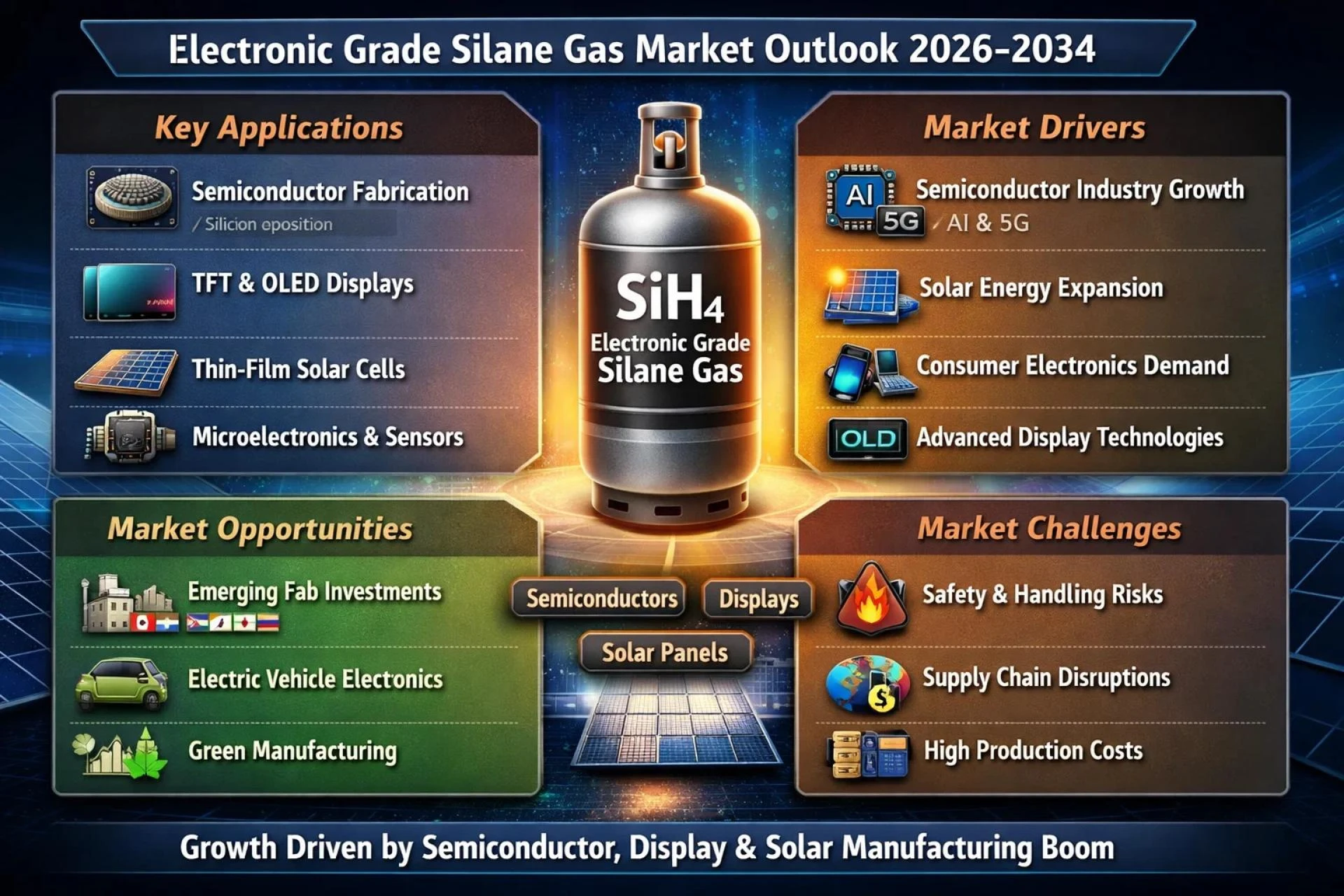 Draft: My Post TitleWill the Electronic Grade Silane Gas Market Hit USD 893.80 Million by 2034 at 10.30% CAGR?