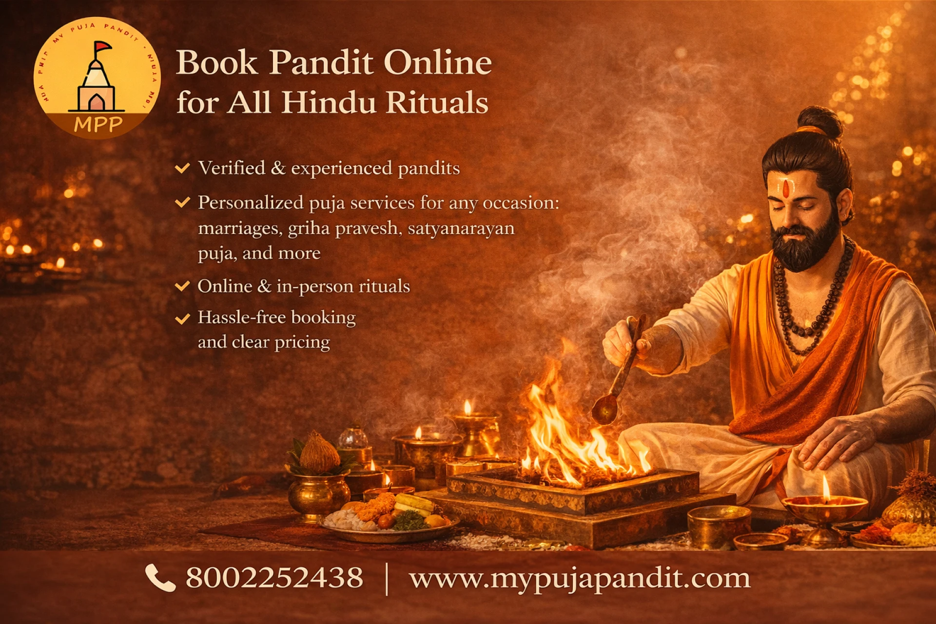From Home to Holy: The Step-by-Step Guide to Booking a Pandit Online