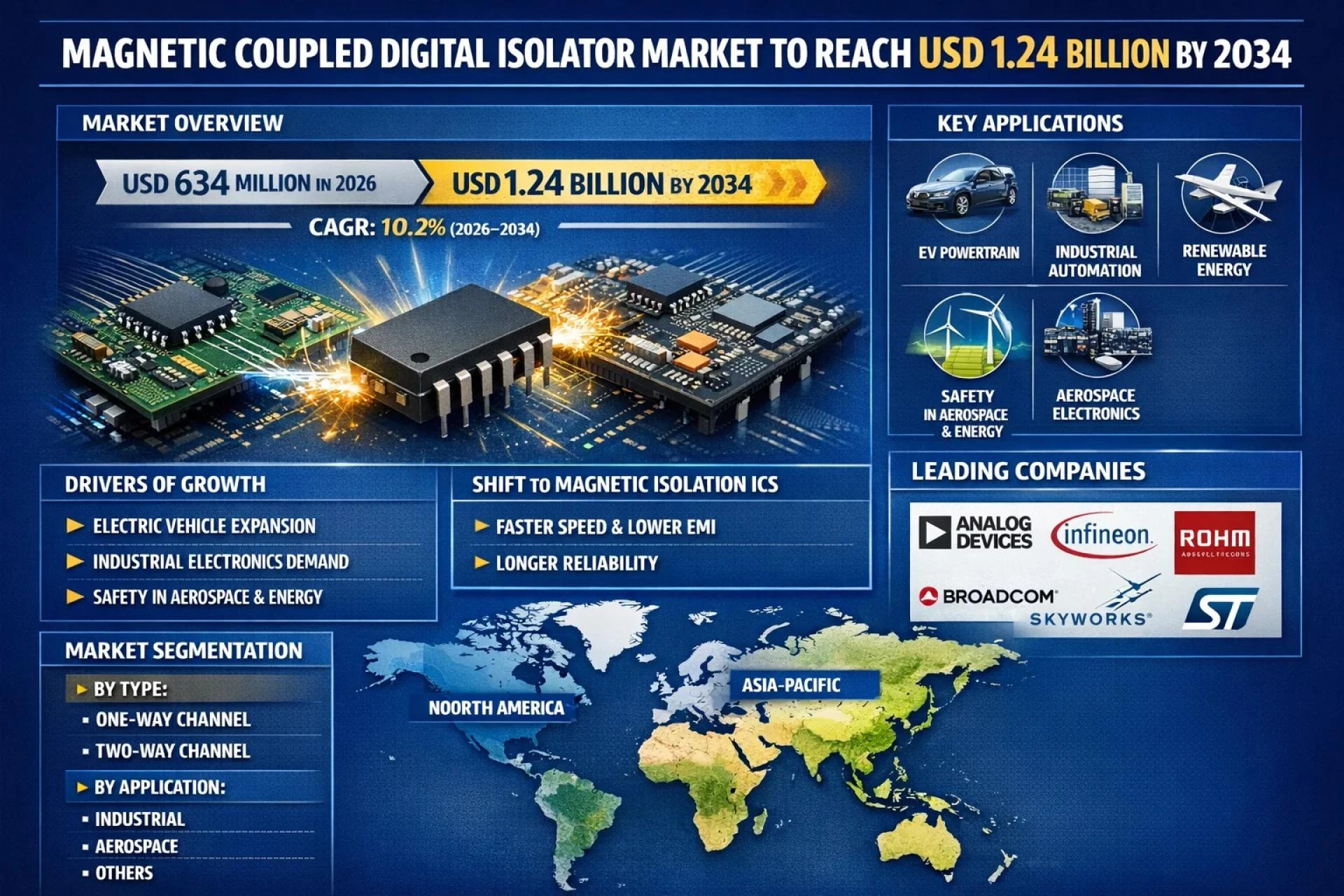 Draft: My Post TitleMagnetic Coupled Digital Isolator Market to Reach USD 1.24 Billion by 2034 