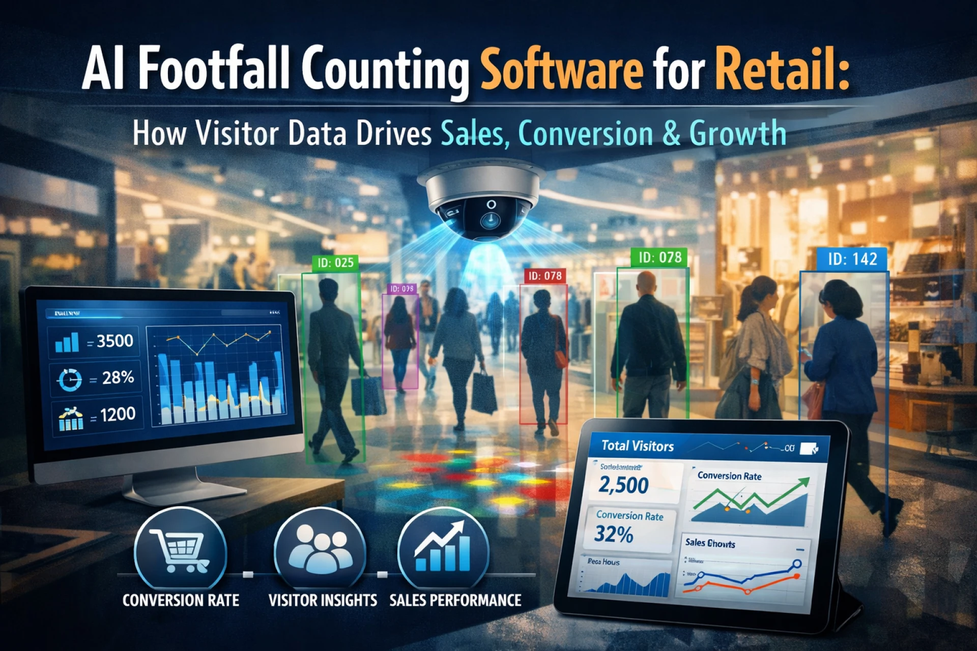 AI Footfall Counting Software for Retail: How Visitor Data Drives Sales, Conversion & Growth
