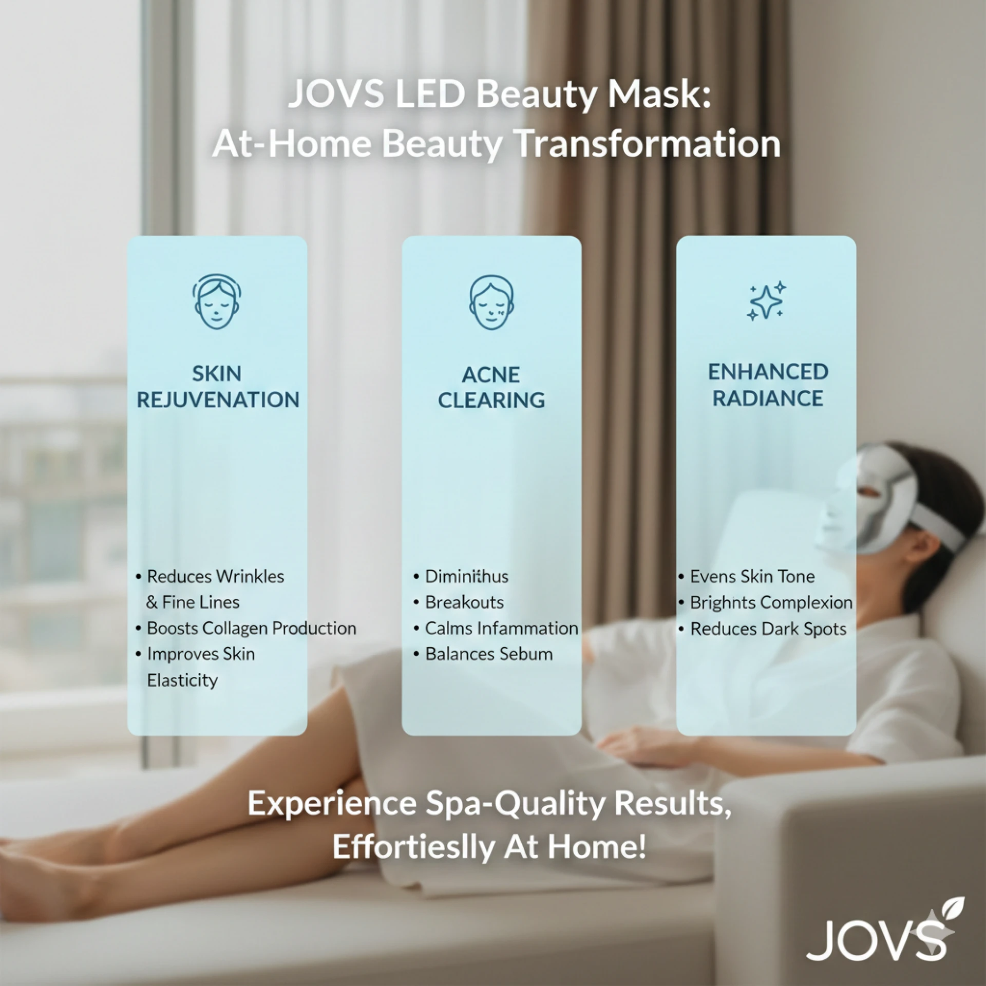 15 Benefits of Using JOVS LED Beauty Mask at Home