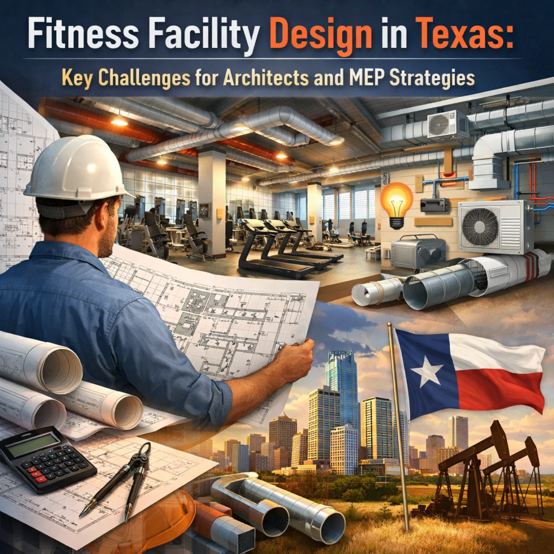 Fitness Facility Design in Texas: Challenges for Architects and MEP Strategies