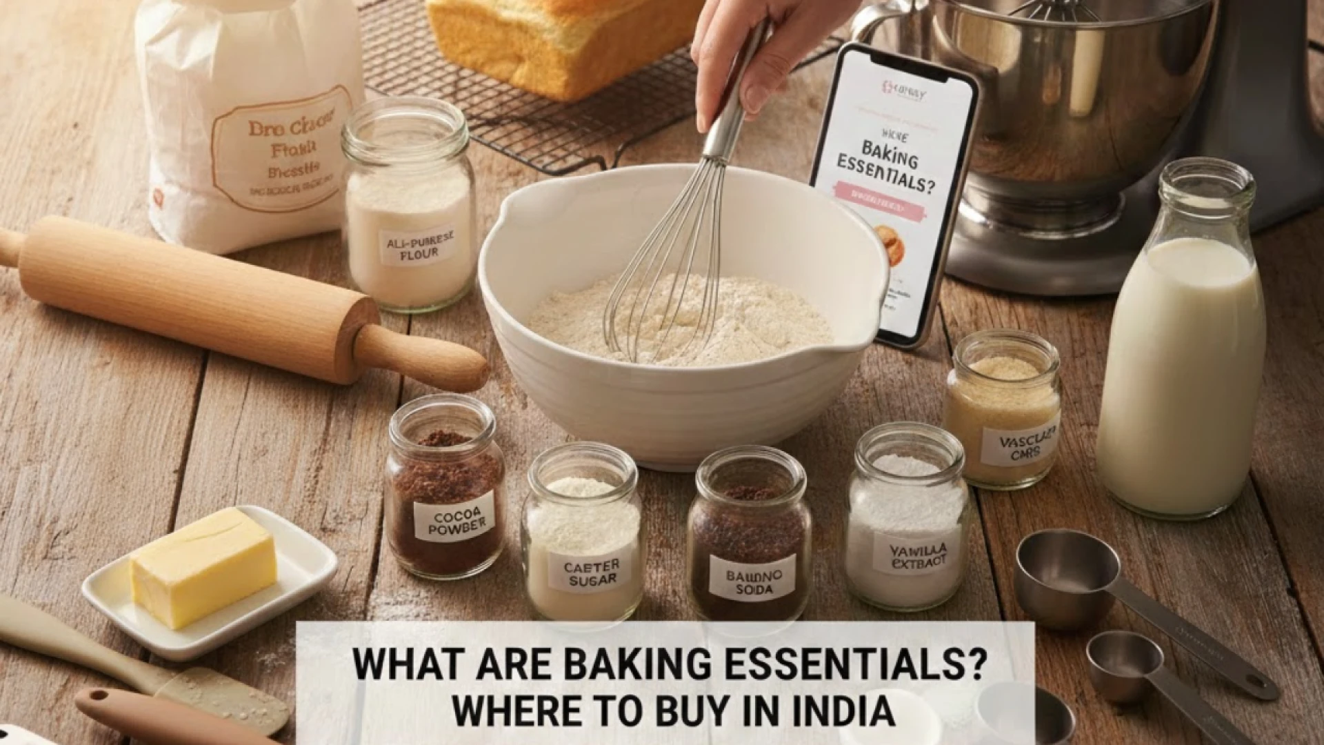 Baking Essentials Explained Simply: What is, What You Need & Where to Buy Baking Essentials in India