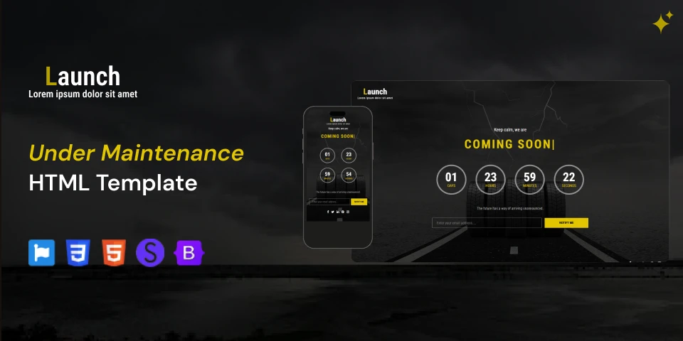 Professional Coming Soon HTML Templates for Businesses