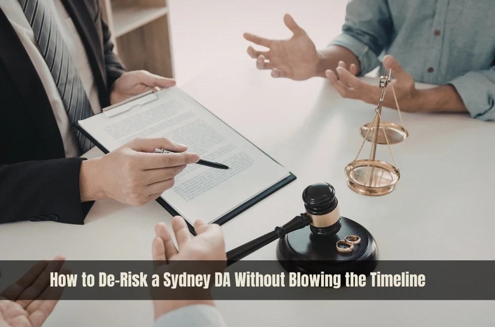 How to De-Risk a Sydney DA Without Blowing the Timeline